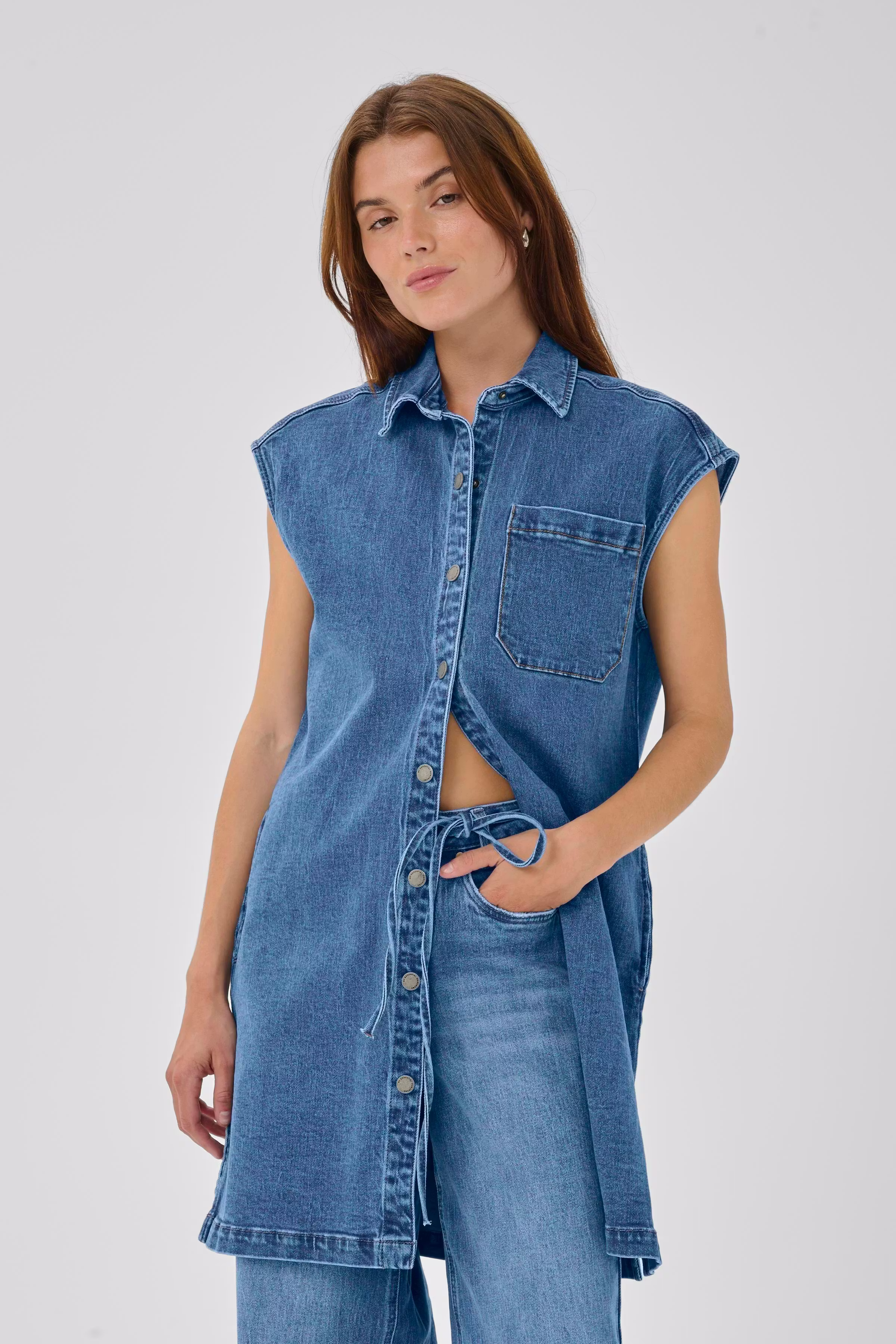 DangoMW Denim Klänning LOOKBOOK FRONT 10705257-100053