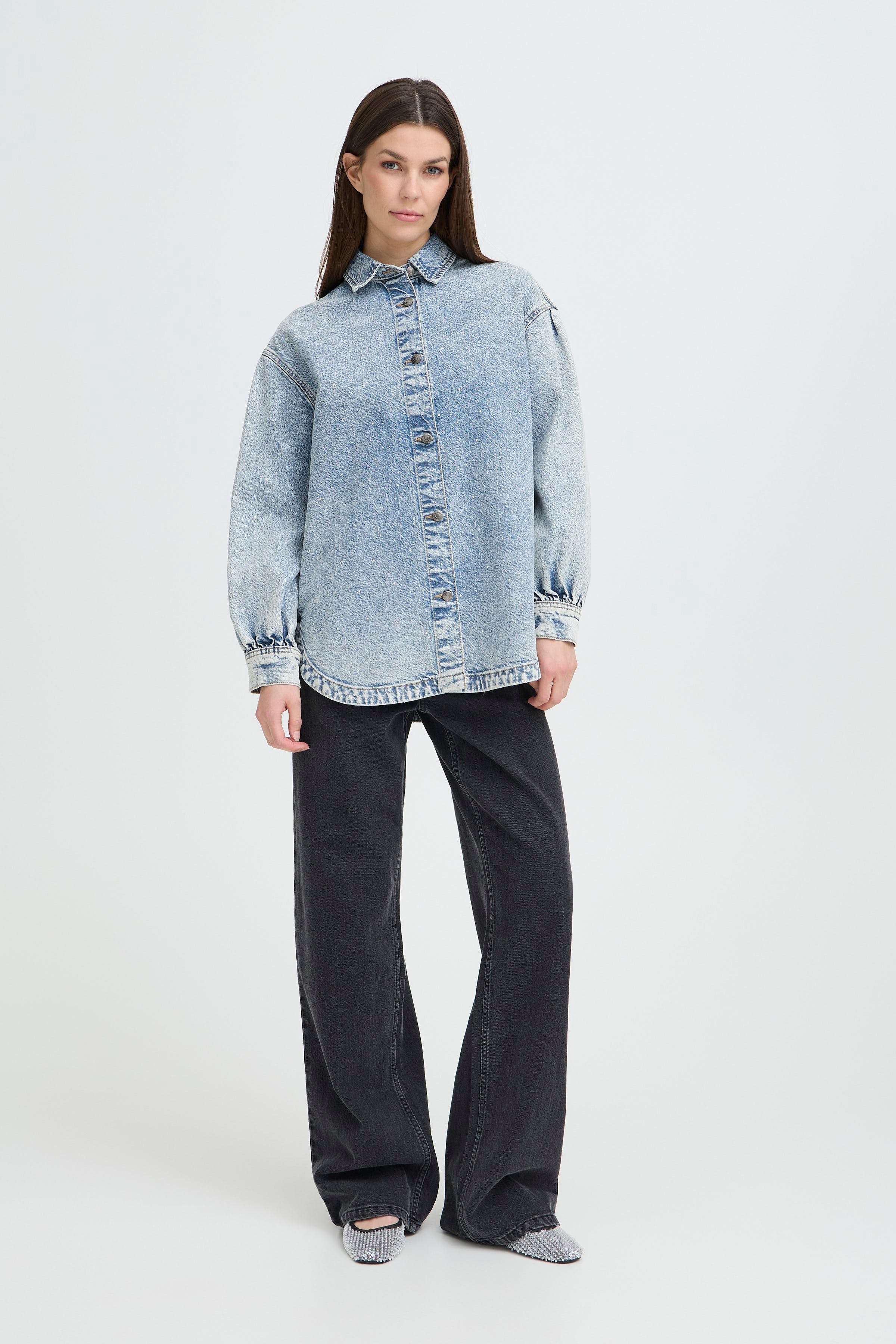 PZATLEE Skjorte LOOKBOOK FRONT 50210298-200005