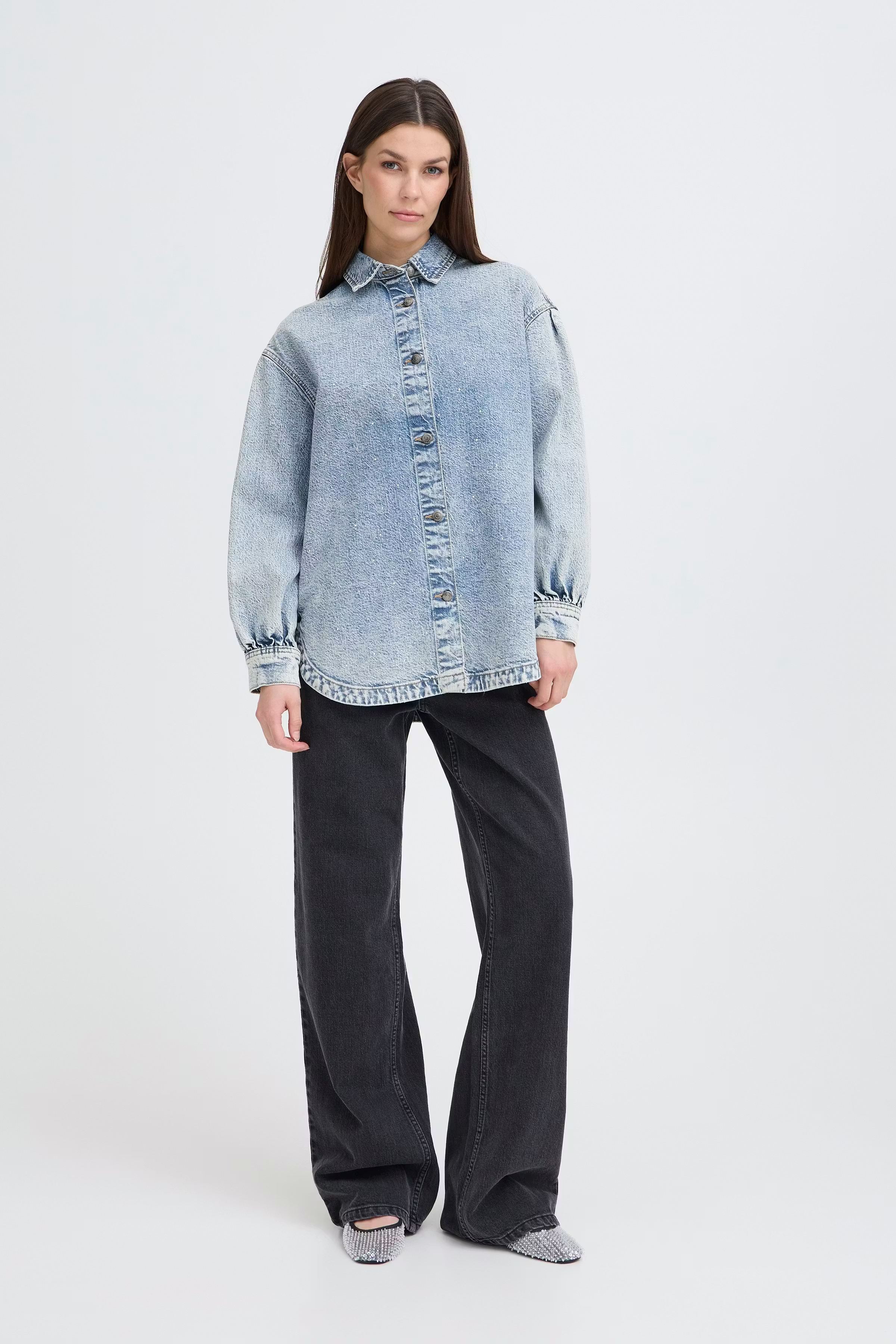 PZATLEE Skjorte LOOKBOOK FRONT 50210298-200005