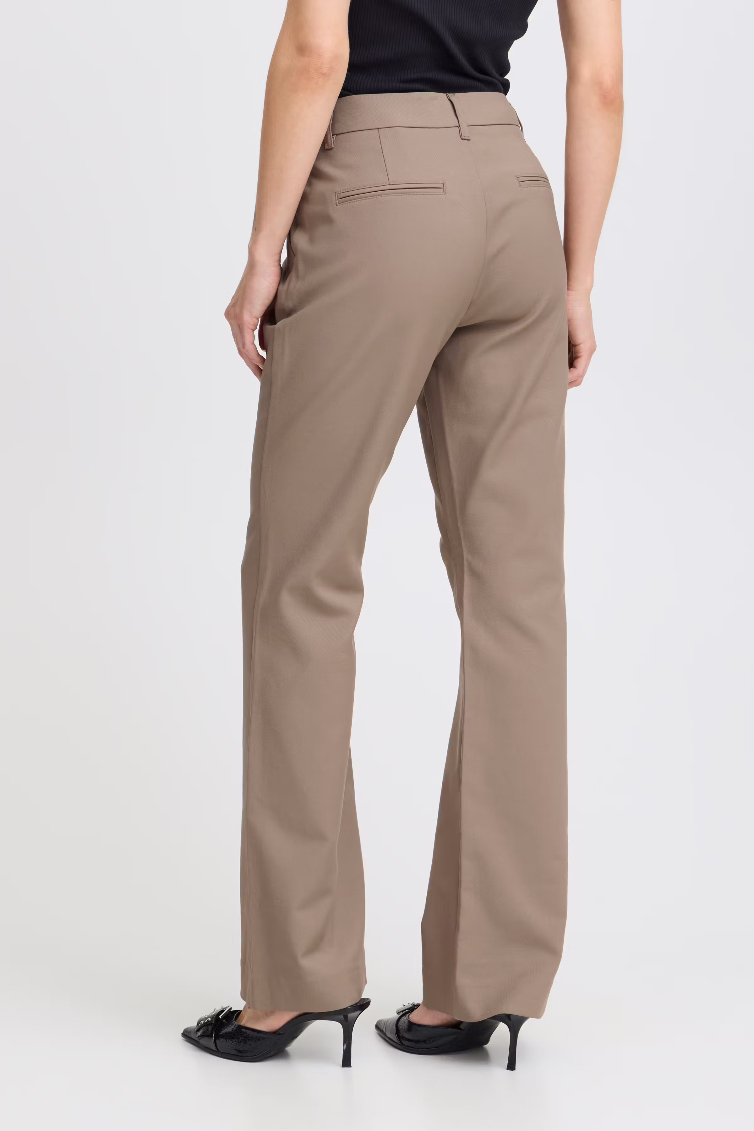 PZBINDY High Waist Bootcut Leg Bukser LOOKBOOK BACK 50207207-181112