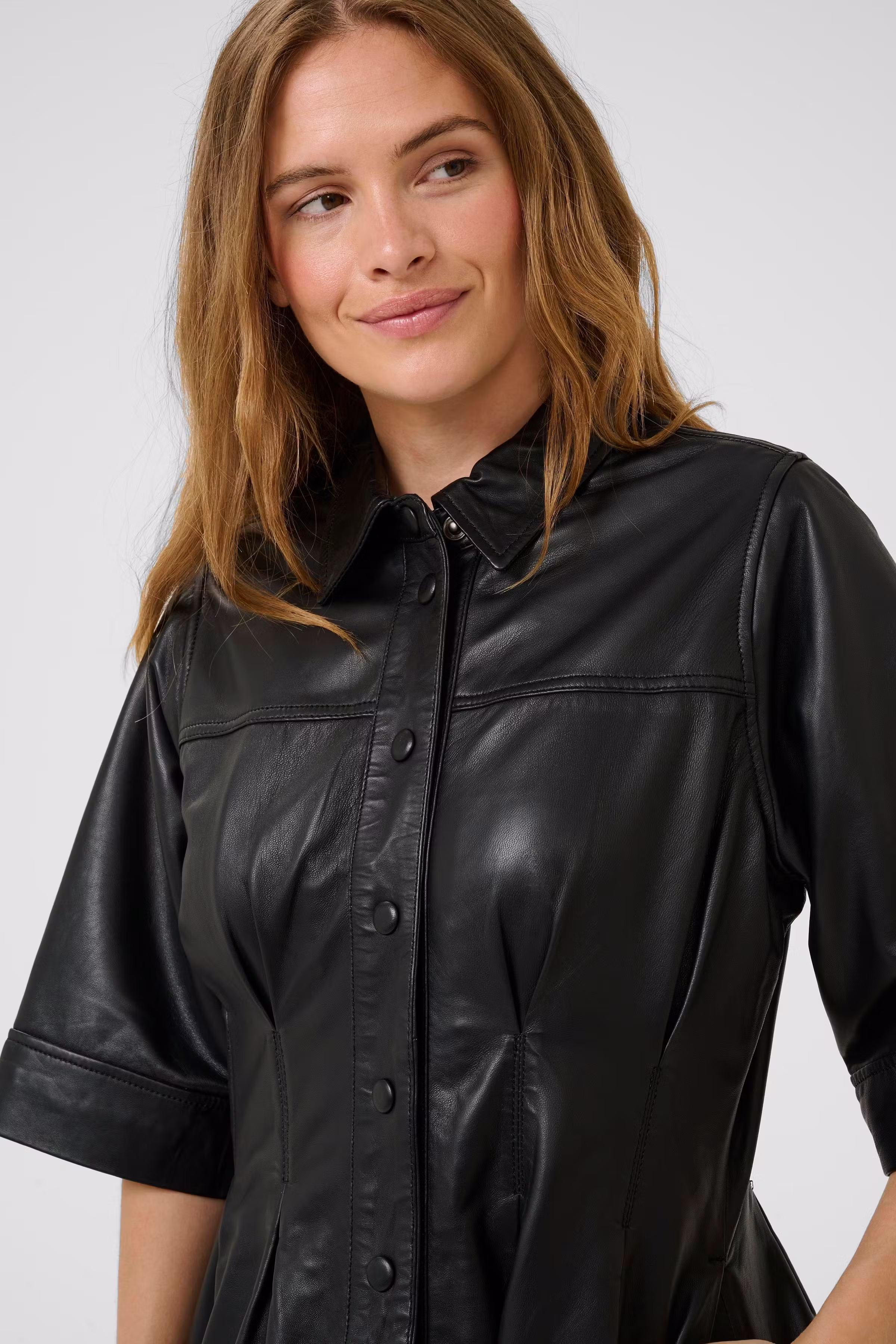 CUlima Leren jurk LOOKBOOK DETAIL 50112350-500012