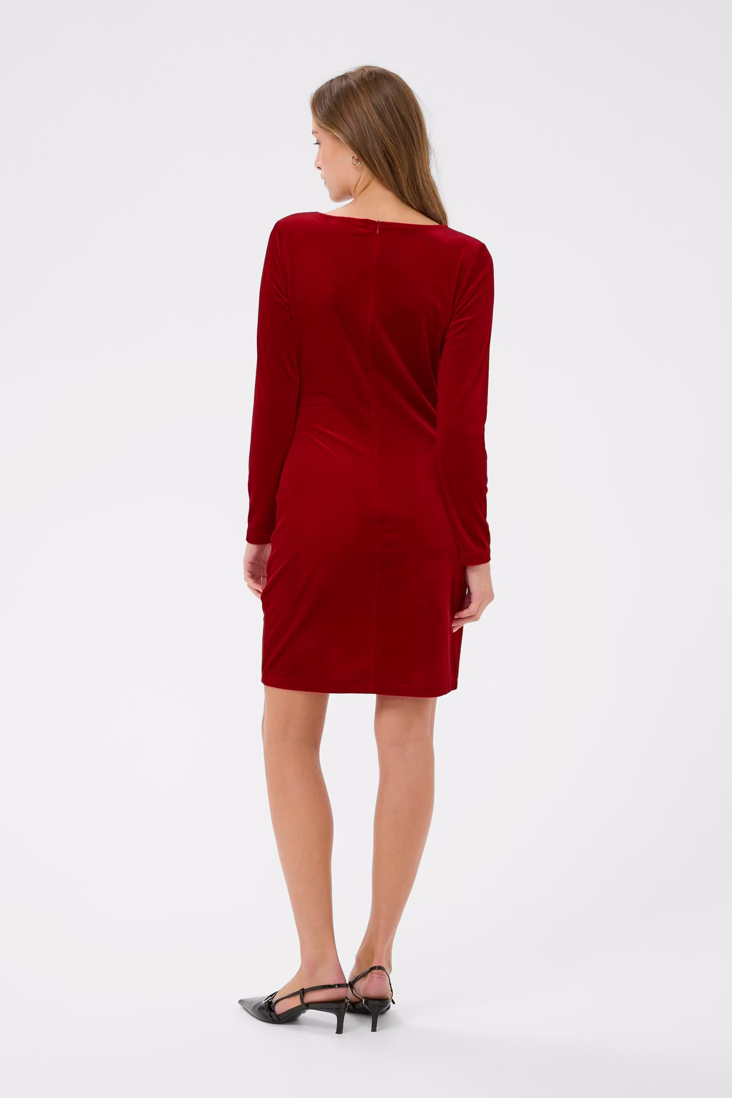 MaryannSZ Velours Jurk LOOKBOOK BACK 30515017-181663