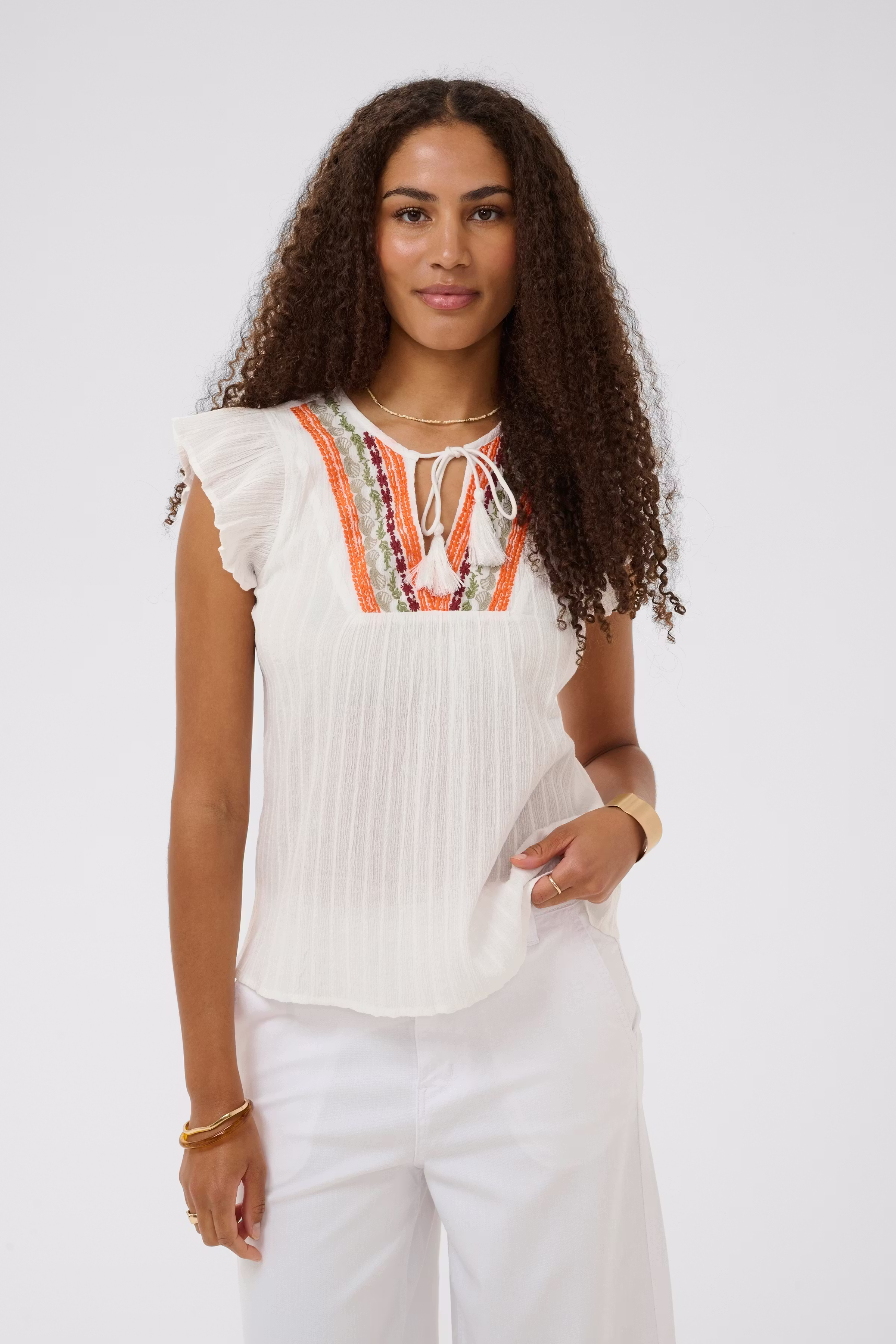 CRWilja Bluse LOOKBOOK FRONT 10615071-110602