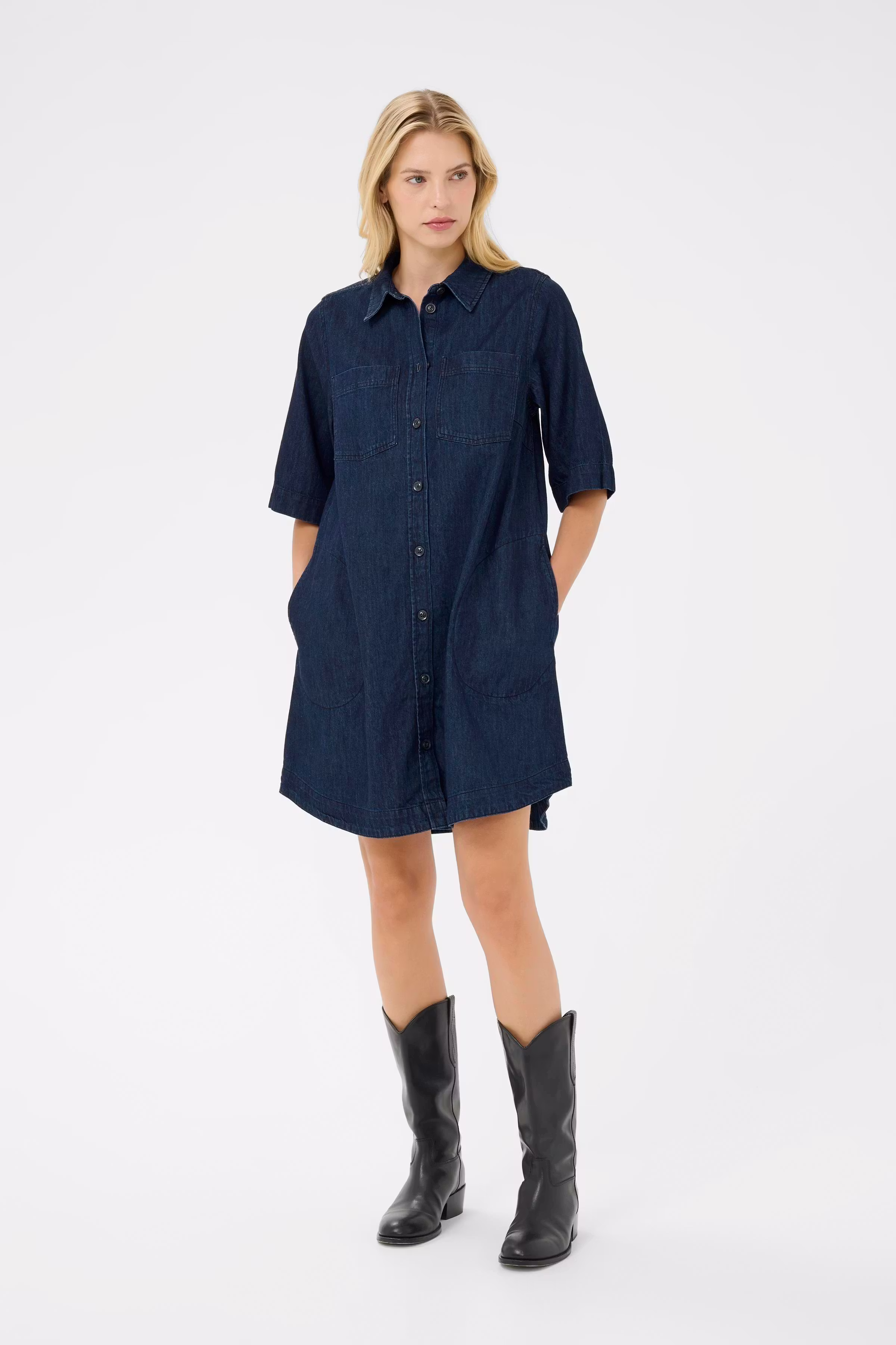 SardiaPW Denim Dress LOOKBOOK FRONT 30309973-300159