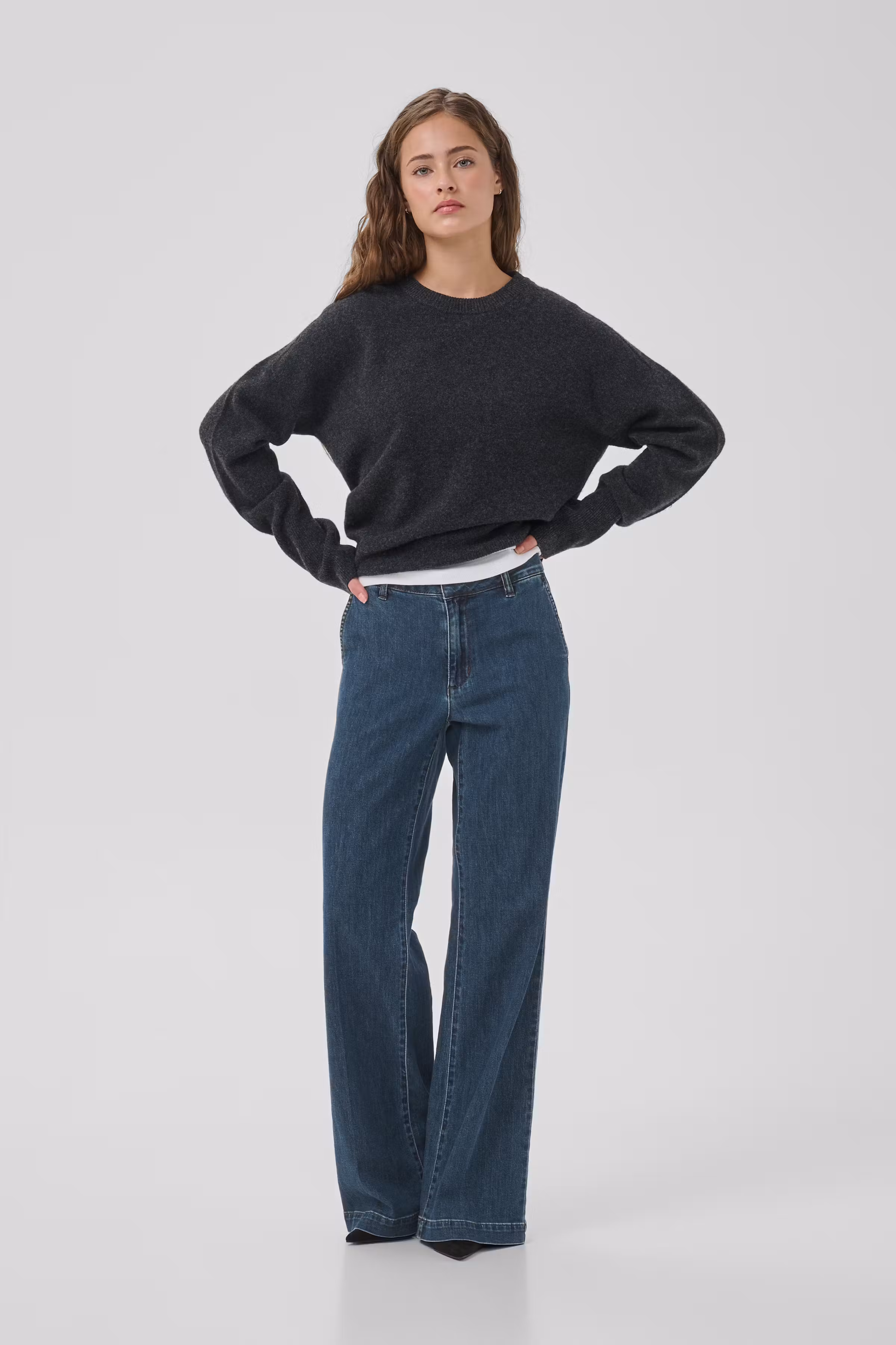 JEANS WIDE 30 THE LARA 115 LOOKBOOK FRONT 10705210-100061