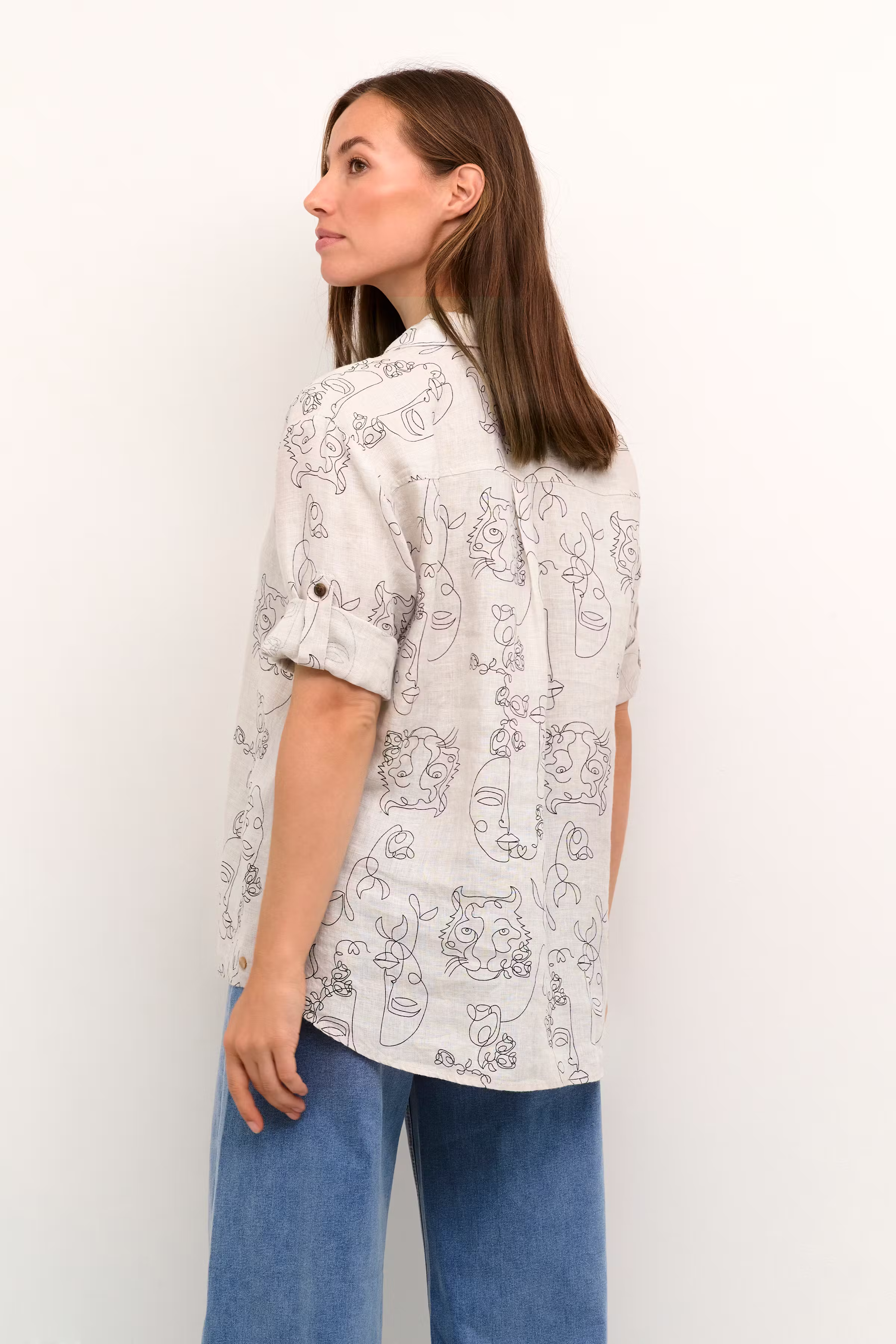 CRBellis Linne Skjorta LOOKBOOK BACK 10612267-105559