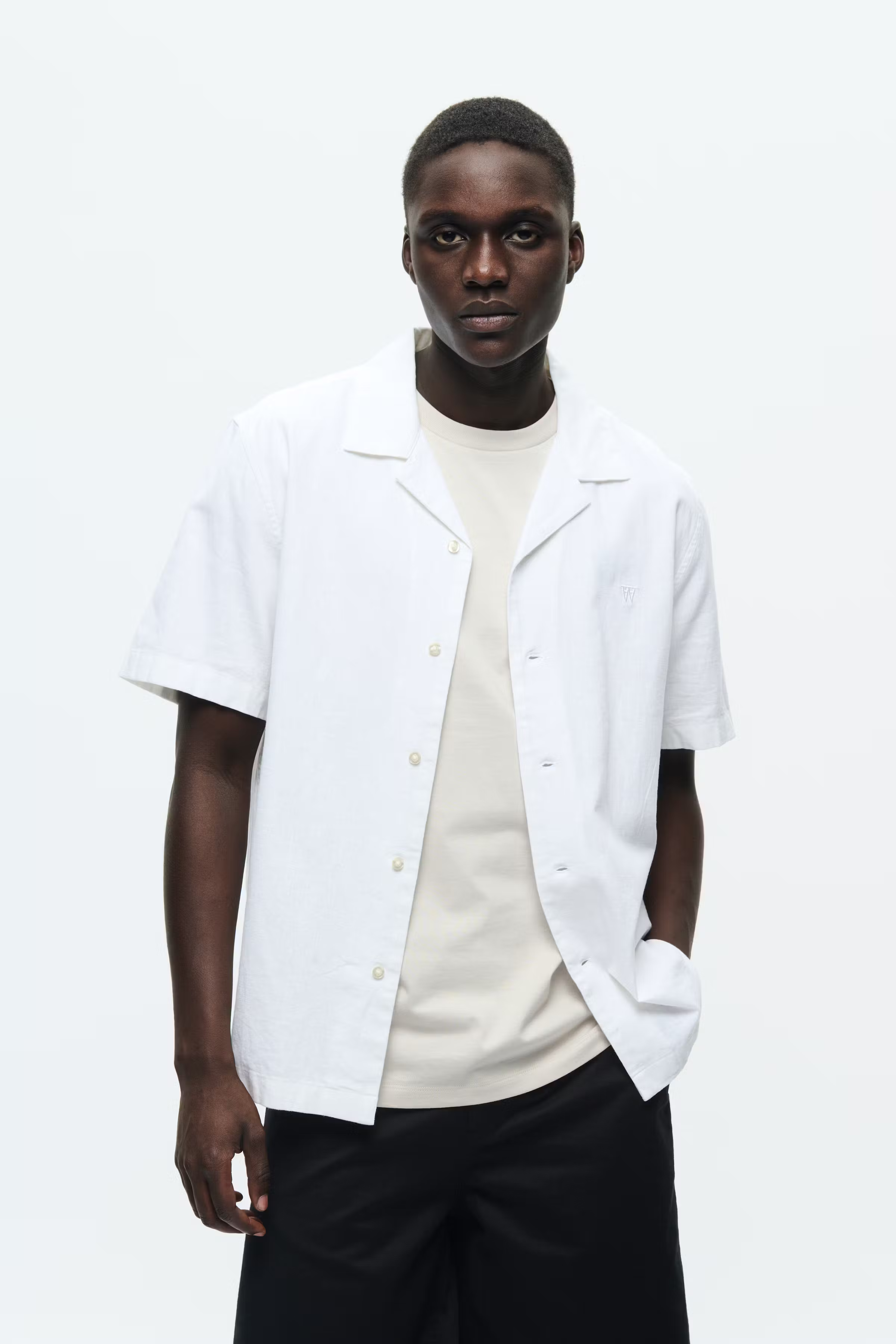 WWaaron Hør Skjorte LOOKBOOK FRONT 30251403-114001