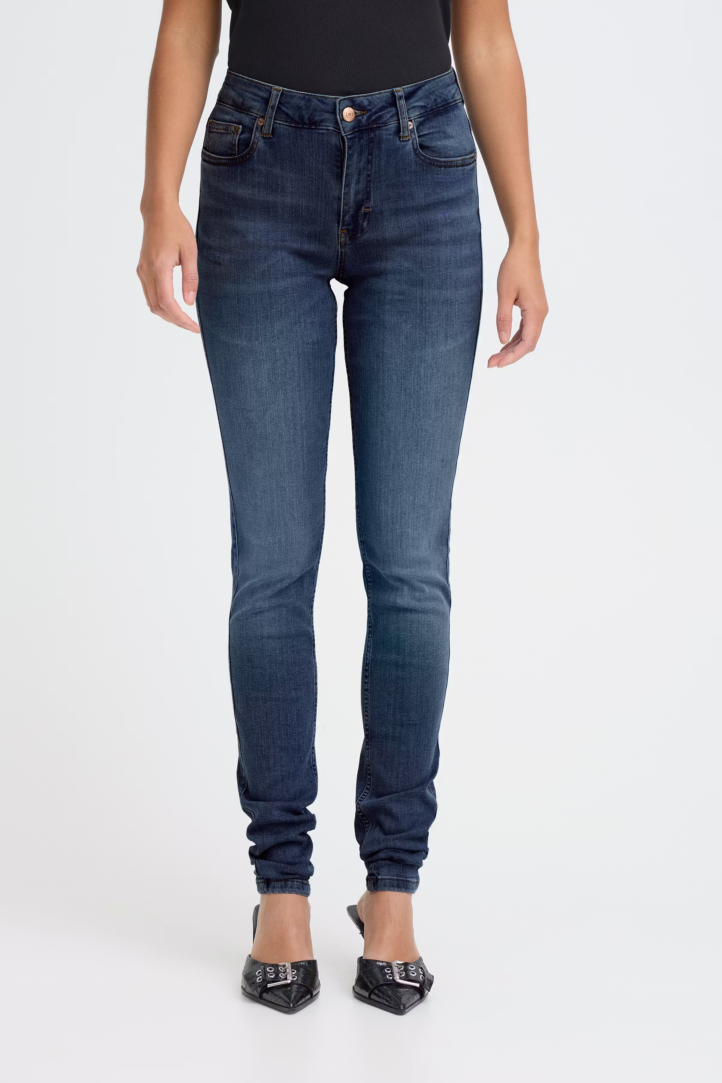 PZEMMELINA HW Jeans Skinny Leg LOOKBOOK FRONT 50207163-200005