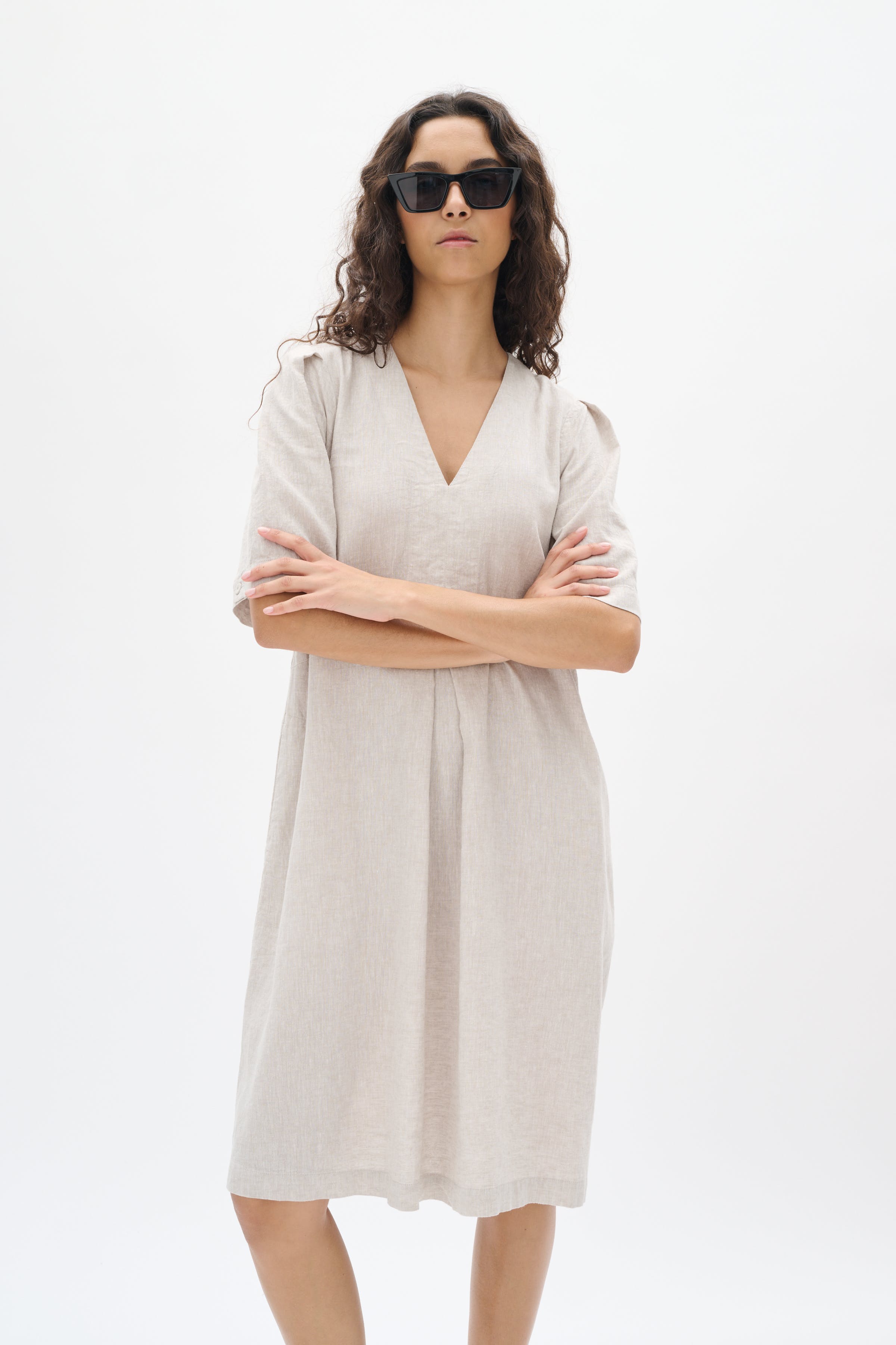 RimoneIW Linen Dress LOOKBOOK FRONT 30110365-1304031