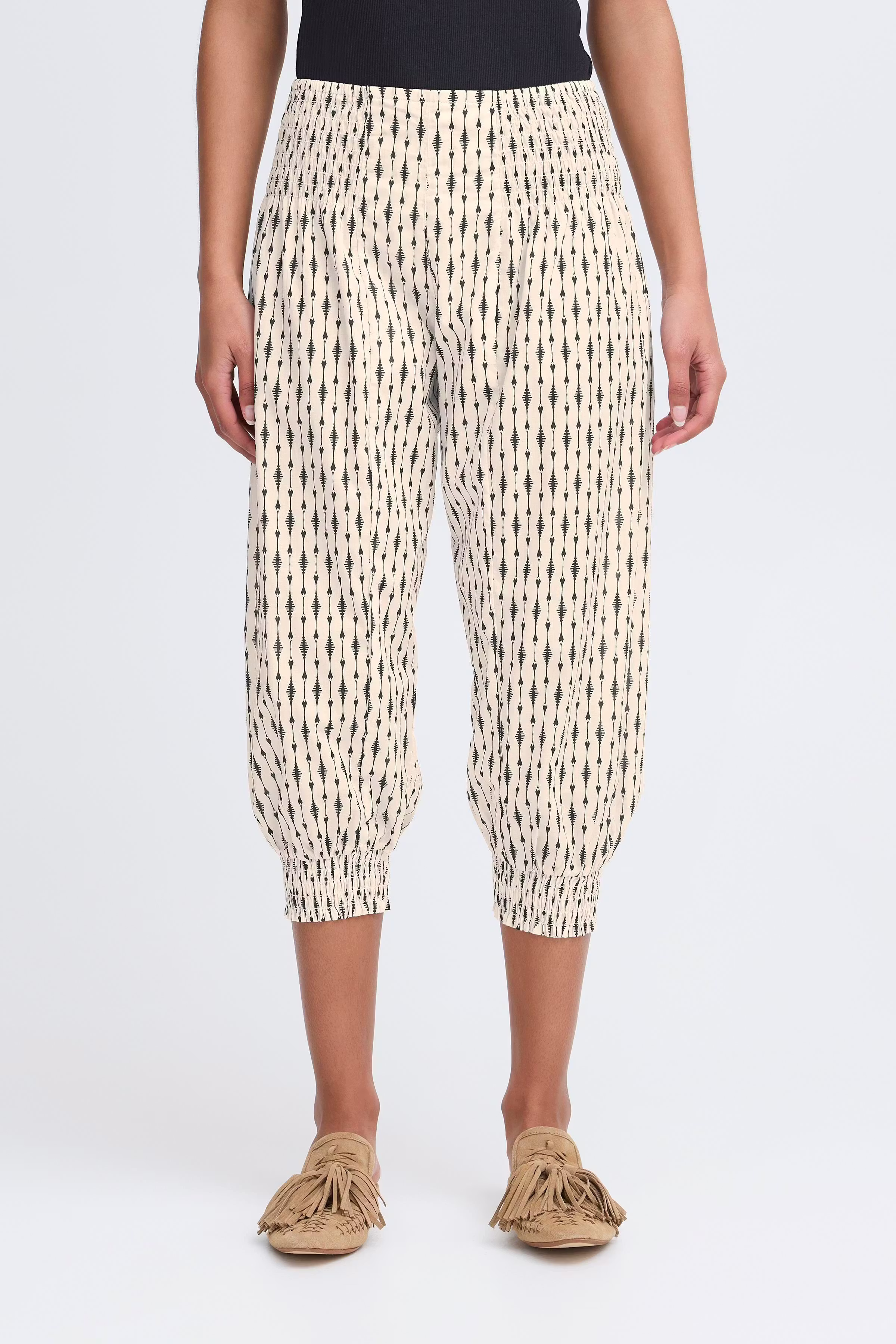 PZJILL Wide Capri Bukser LOOKBOOK FRONT 50200339-205178