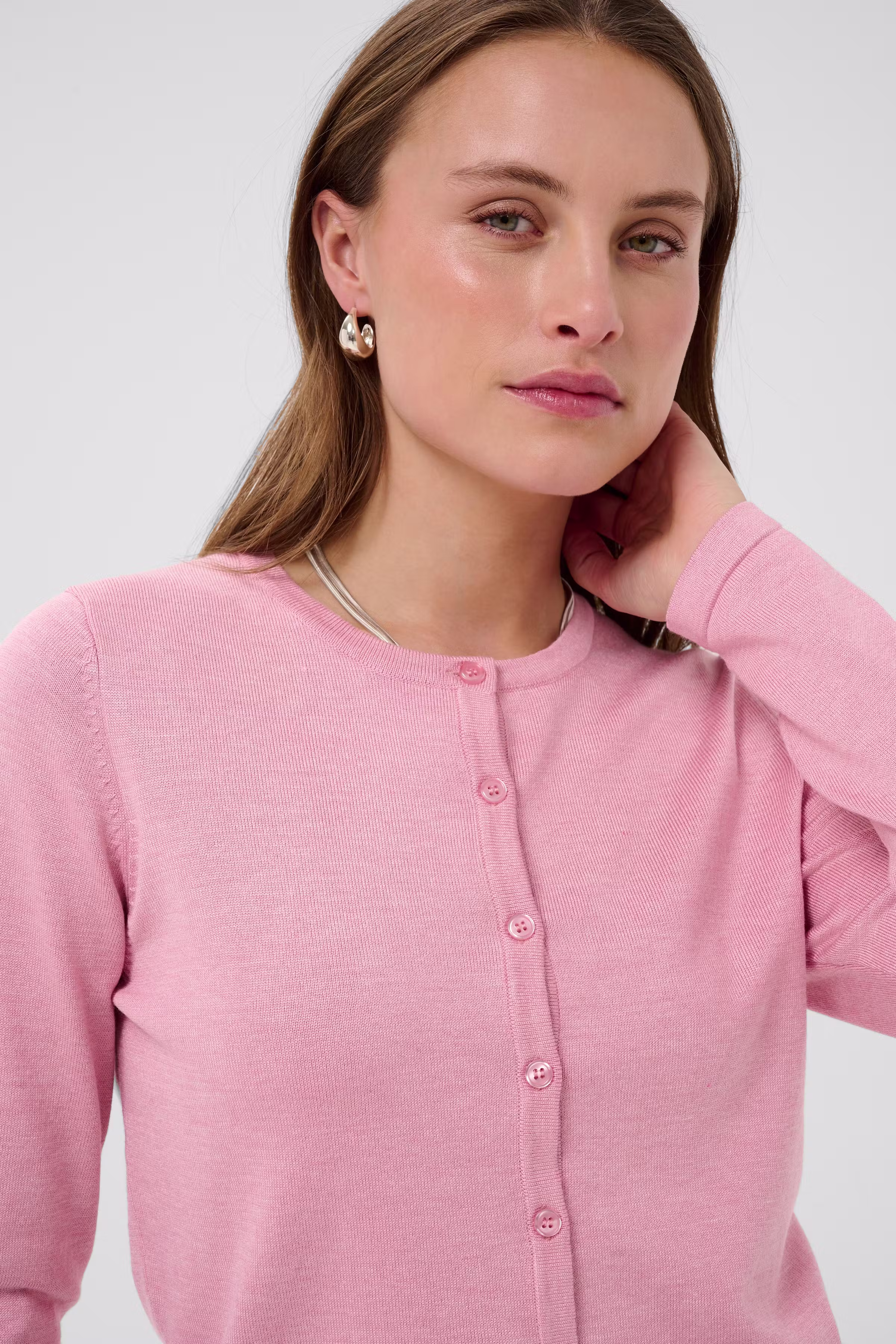 MilaSZ R-Neck Cardigan LOOKBOOK DETAIL 30500005-1423071