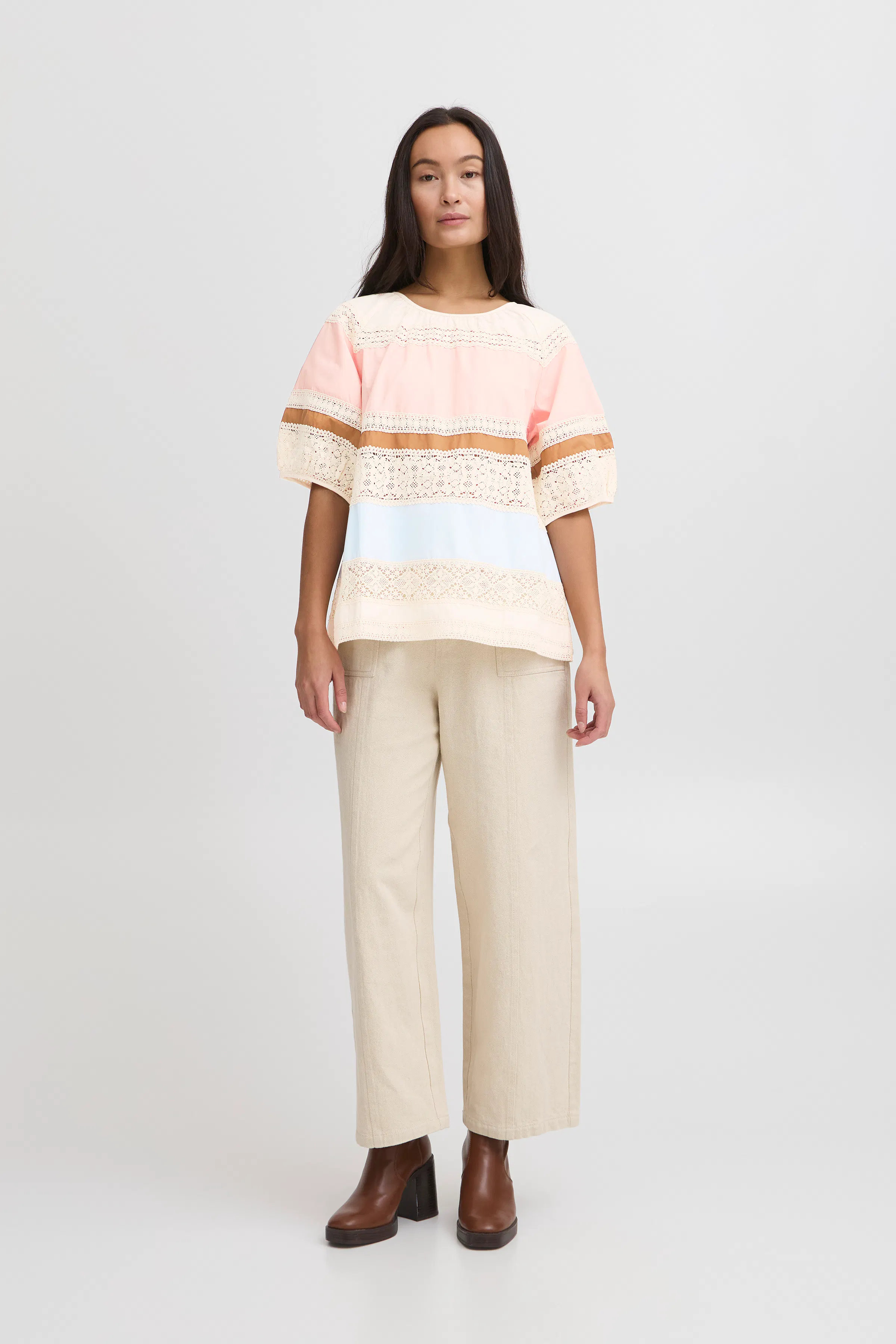 IRALICE Blouse met korte mouwen LOOKBOOK FRONT 20122848-130905