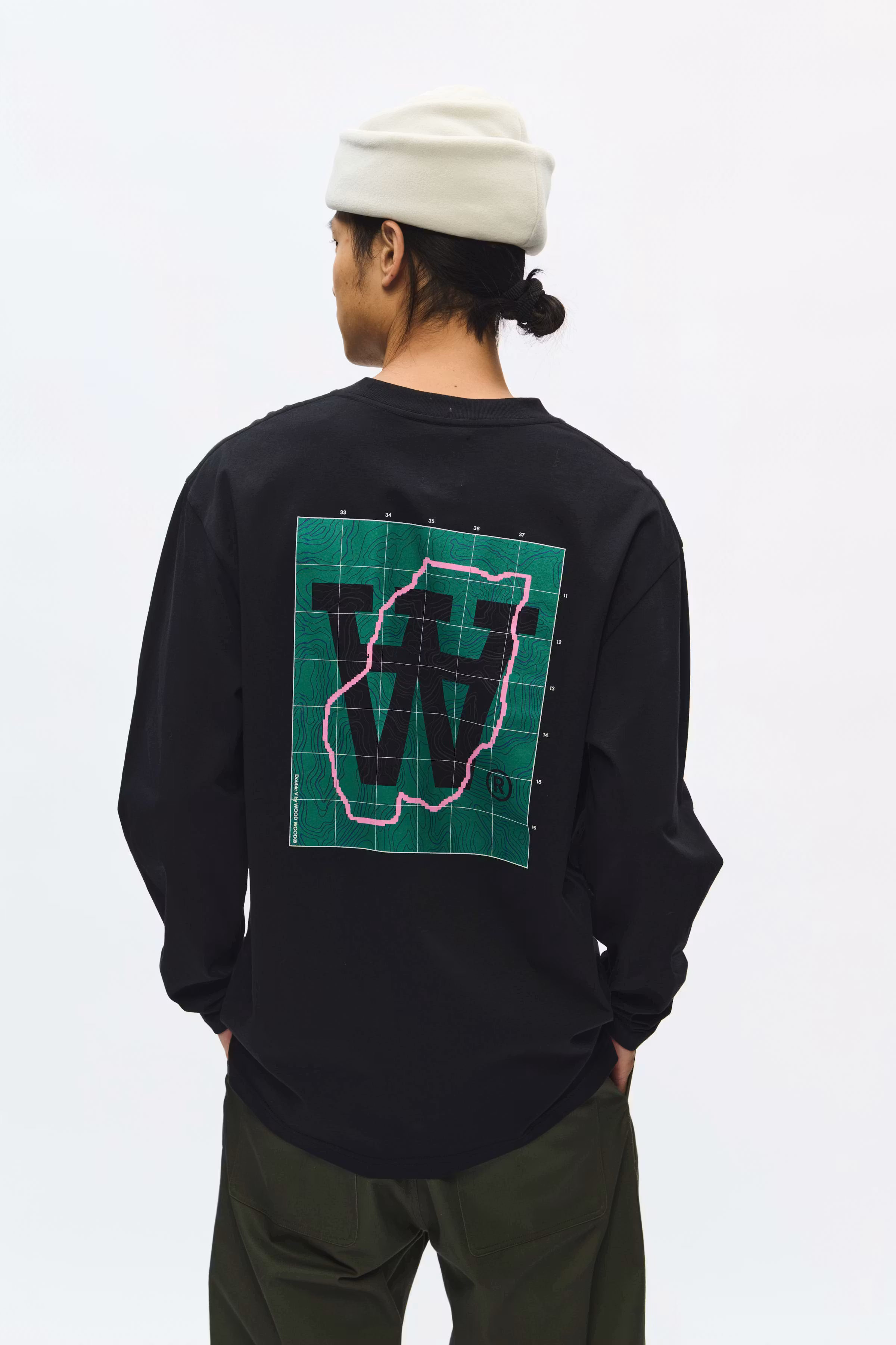 WWLiam map LS T-shirt LOOKBOOK DETAIL 30252259-303700