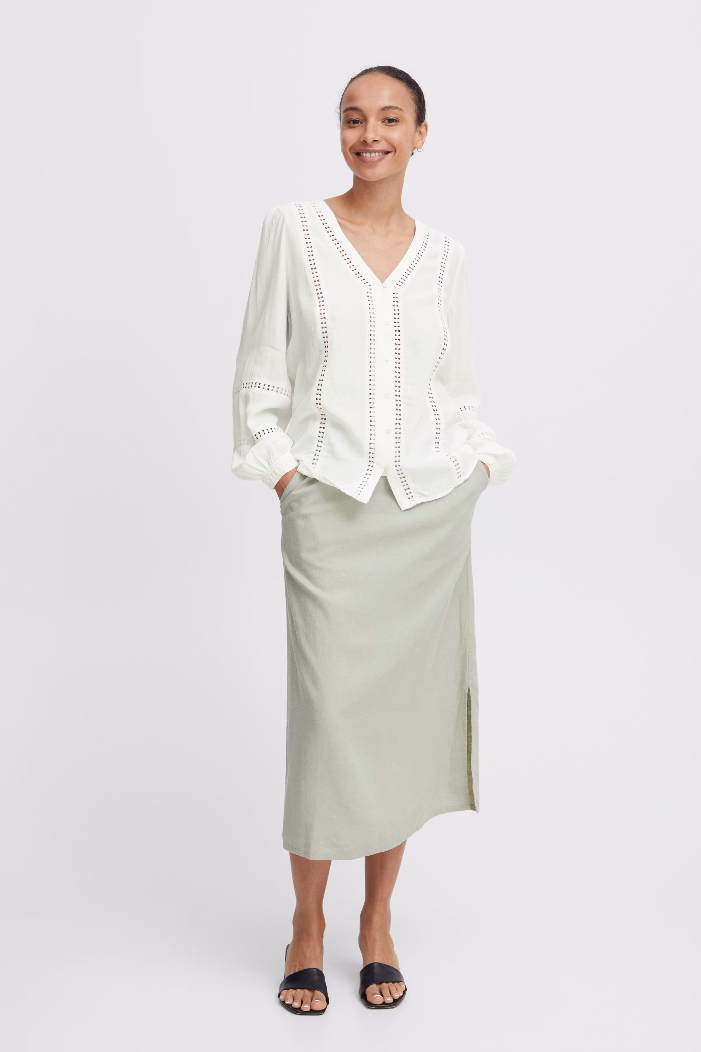 BYHASSI Bluse LOOKBOOK FRONT 20814610-114800