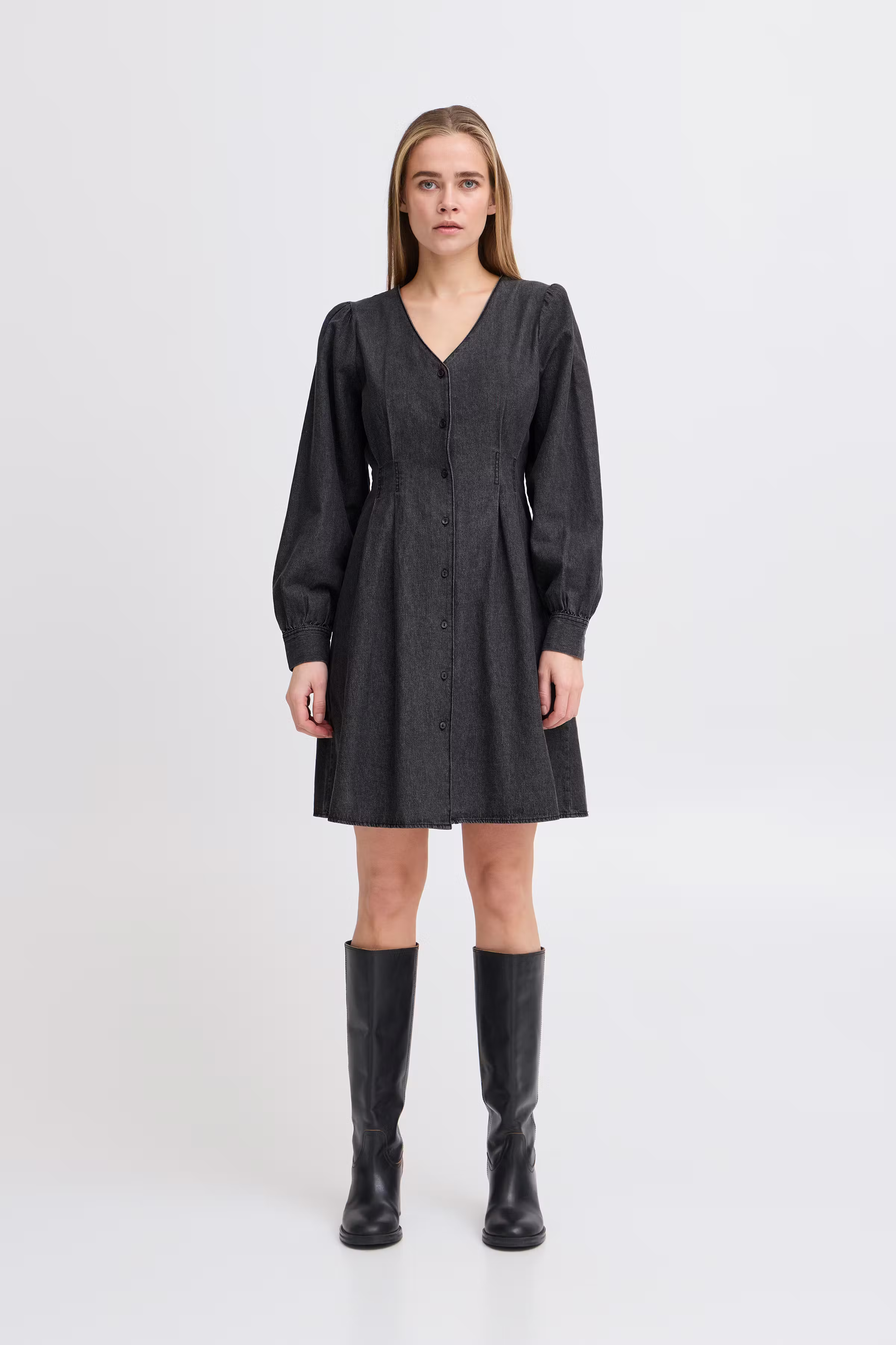 IHARCHER Robe en jean LOOKBOOK FRONT 20122617-200341