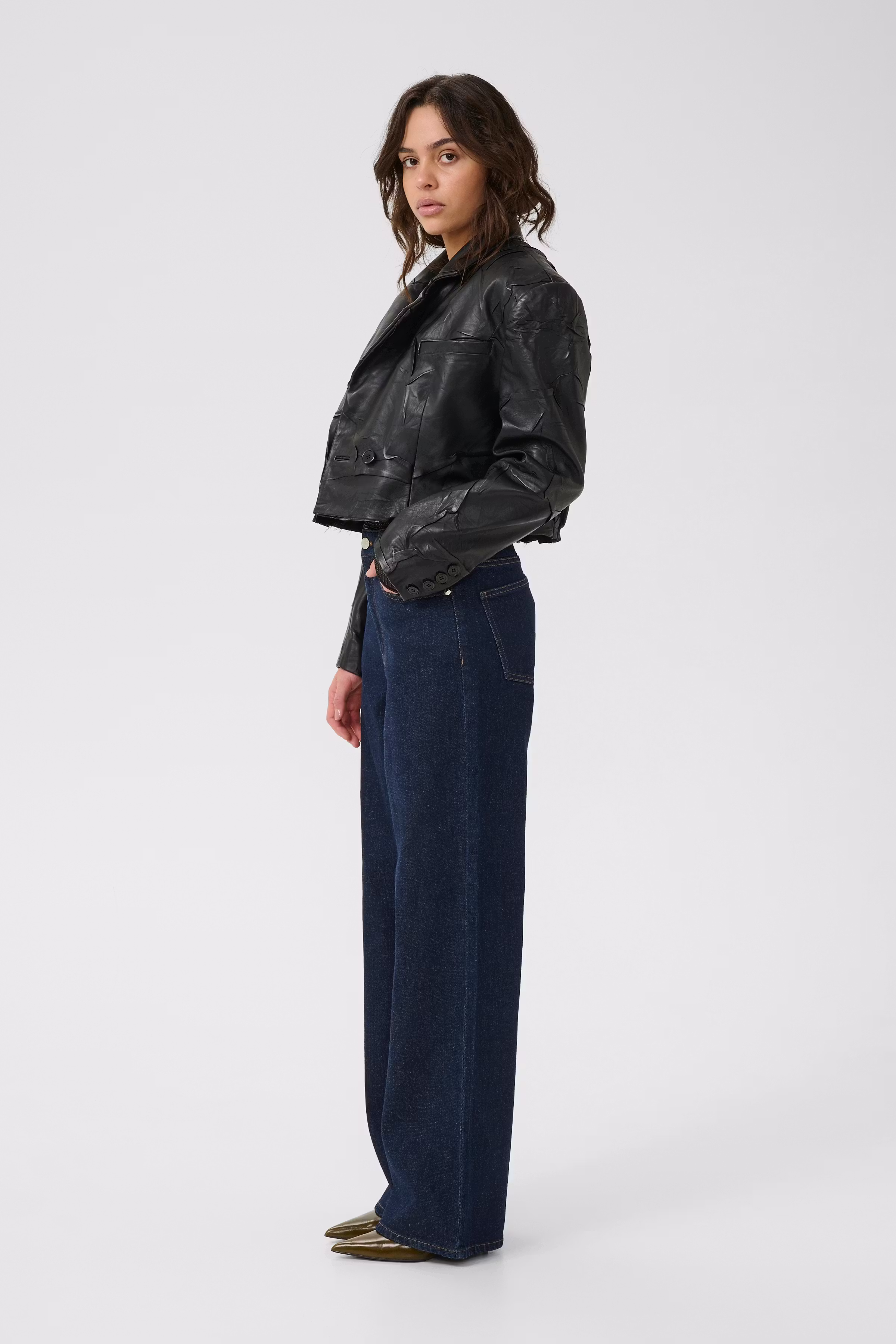 GZmadisan Leren blazer LOOKBOOK FRONT 10910733-100017