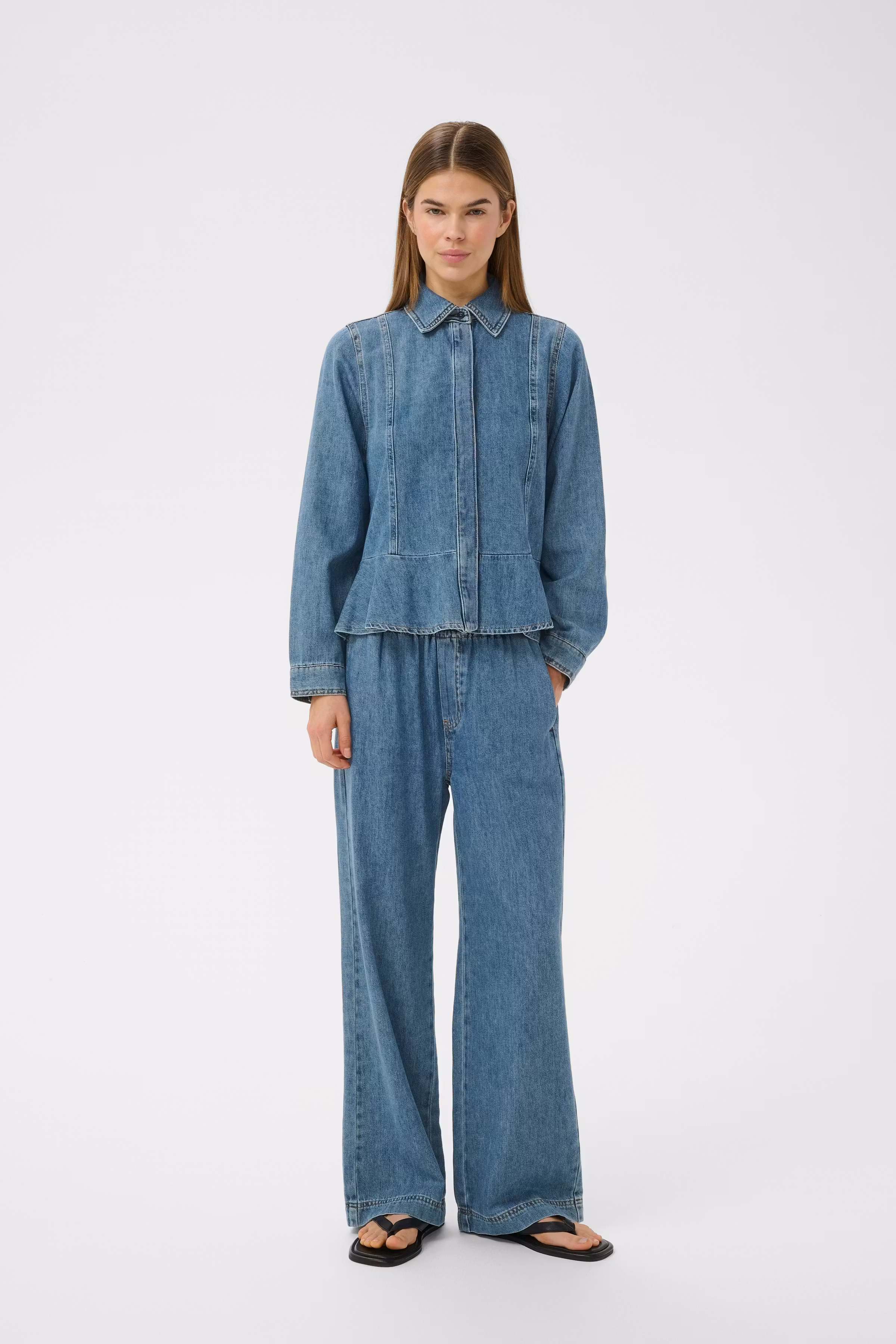 SophinaIW Denim Shirt LOOKBOOK FRONT 30110166-900006619