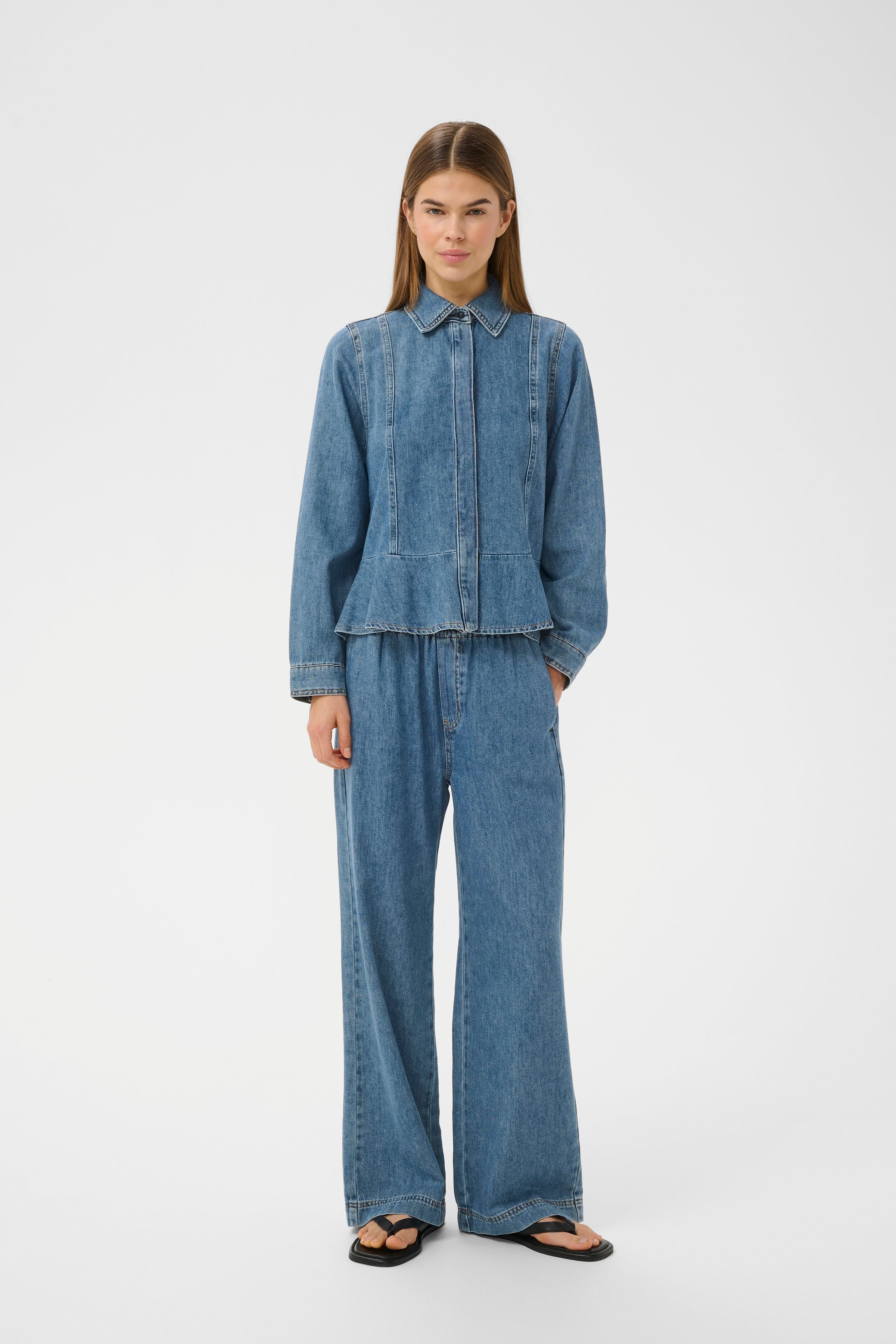 SophinaIW Denim Shirt LOOKBOOK FRONT 30110166-900006619