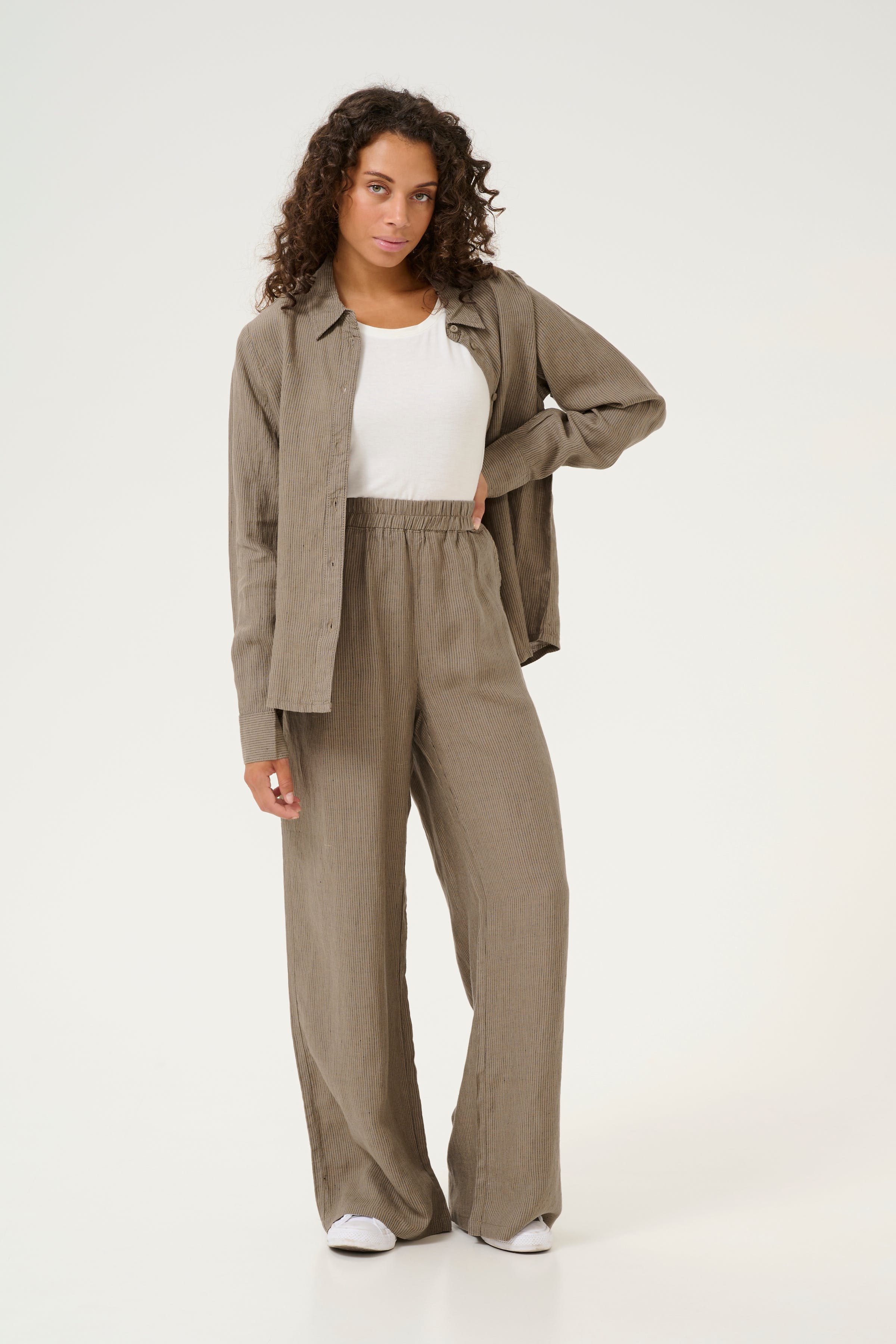 CUnyssa 100% Linne Byxor LOOKBOOK FRONT 50111693-107484