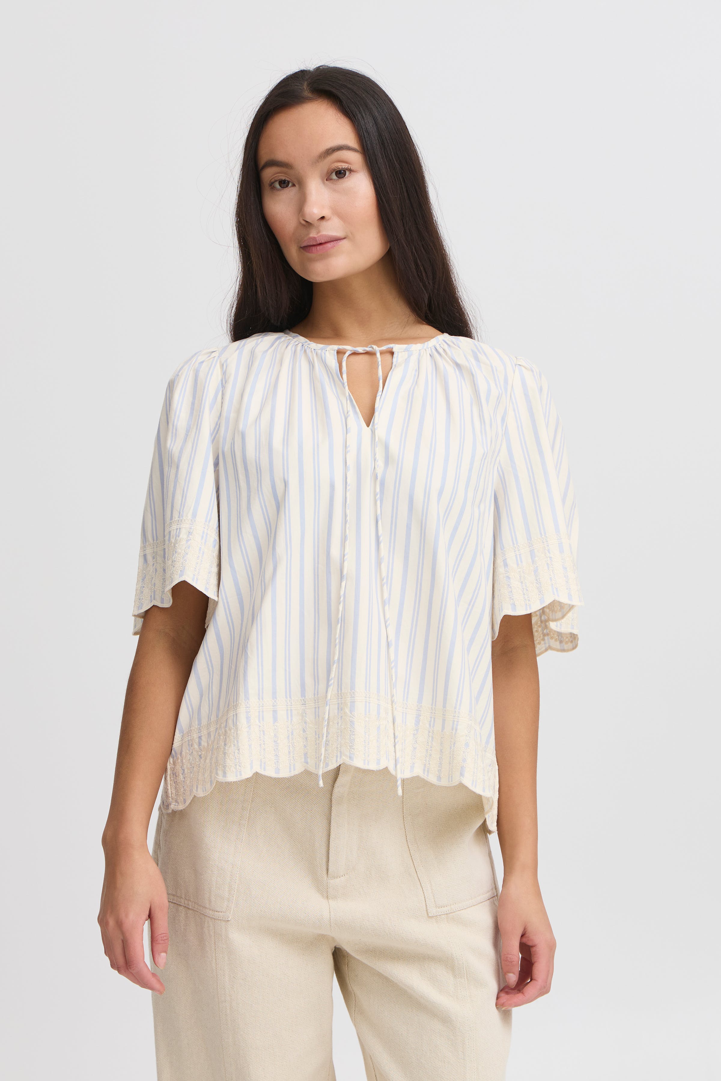 IRMAJA Blouse met korte mouwen LOOKBOOK FRONT 20122709-130905