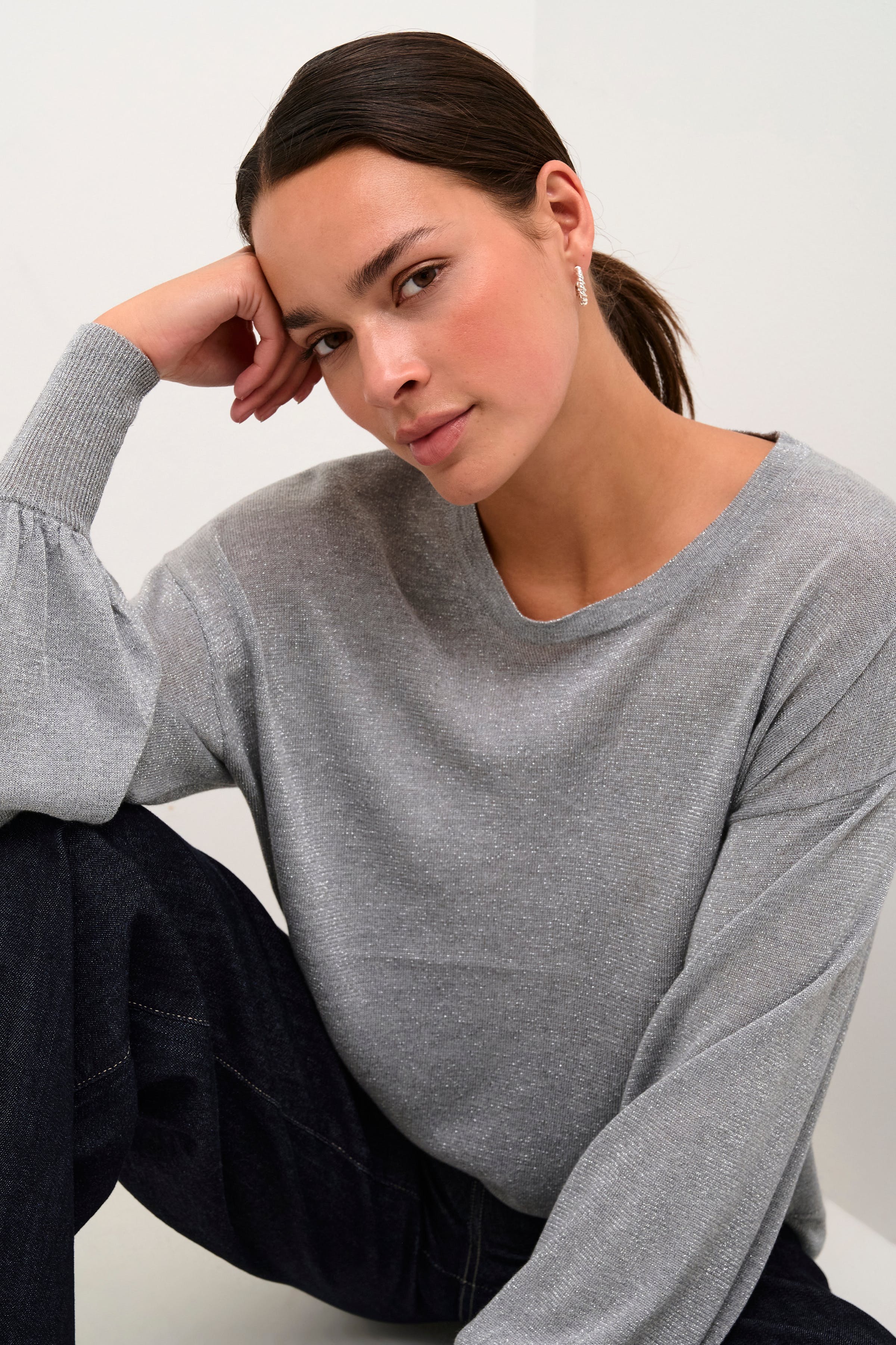 KAankra Glimmerstriktrøje LOOKBOOK DETAIL 10552376-100123