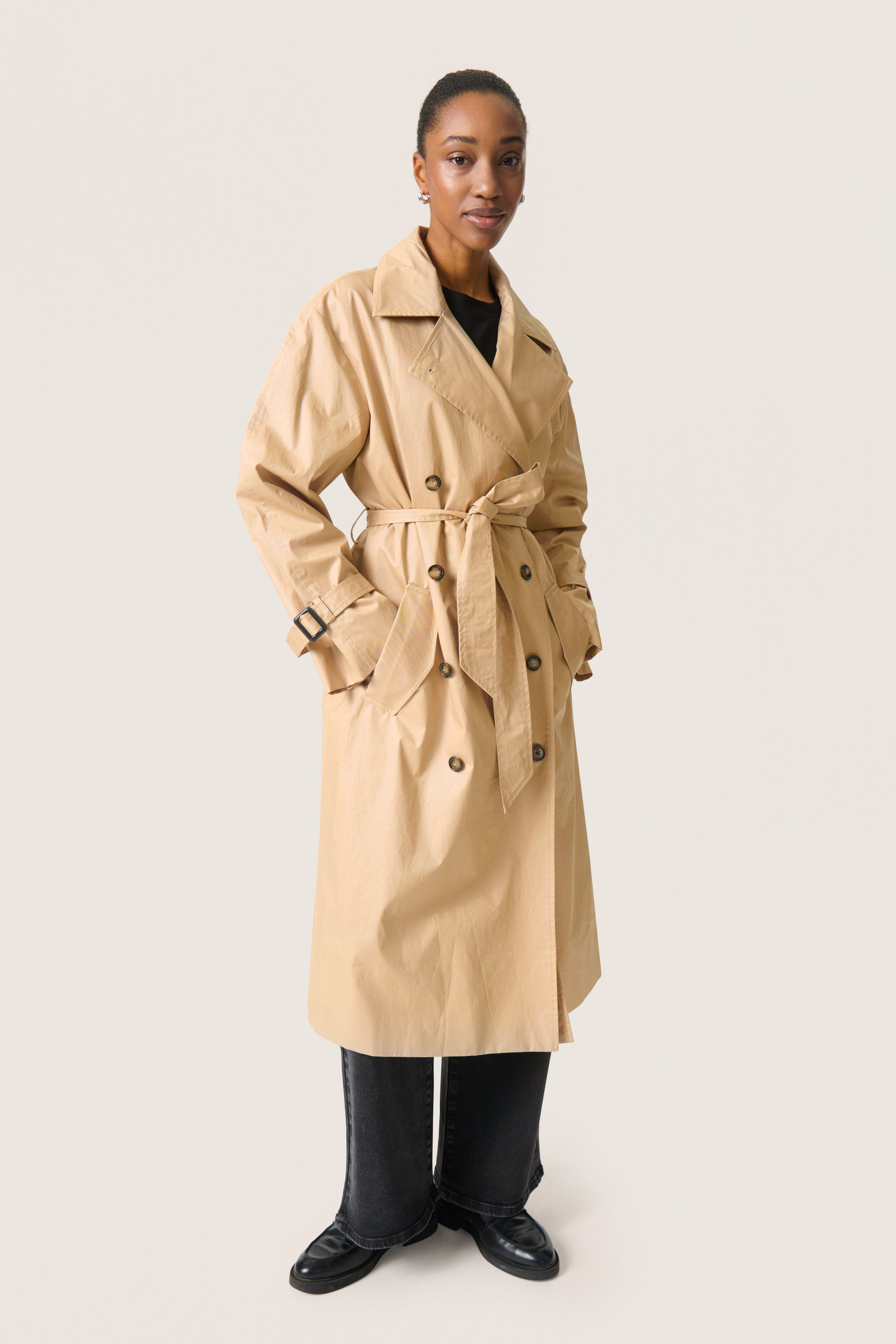 SLFavne Trenchcoat LOOKBOOK FRONT 30408392-160920