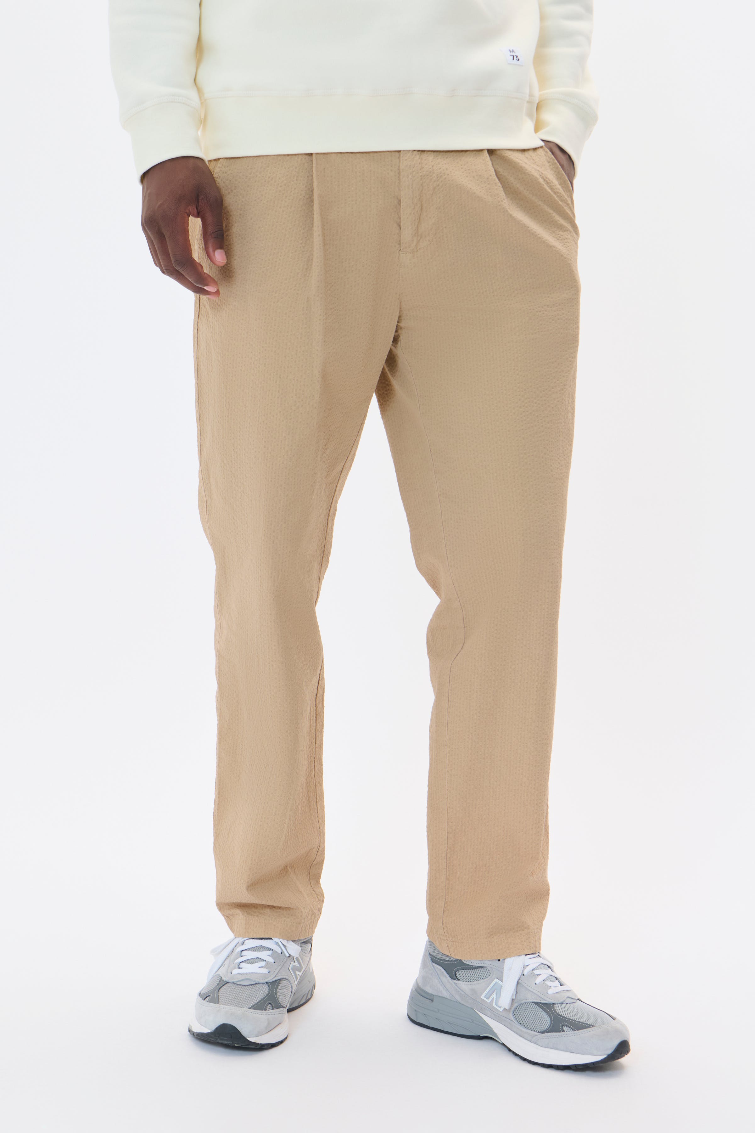 MAfisher M73 Seersucker Byxor LOOKBOOK FRONT 30207785-161105