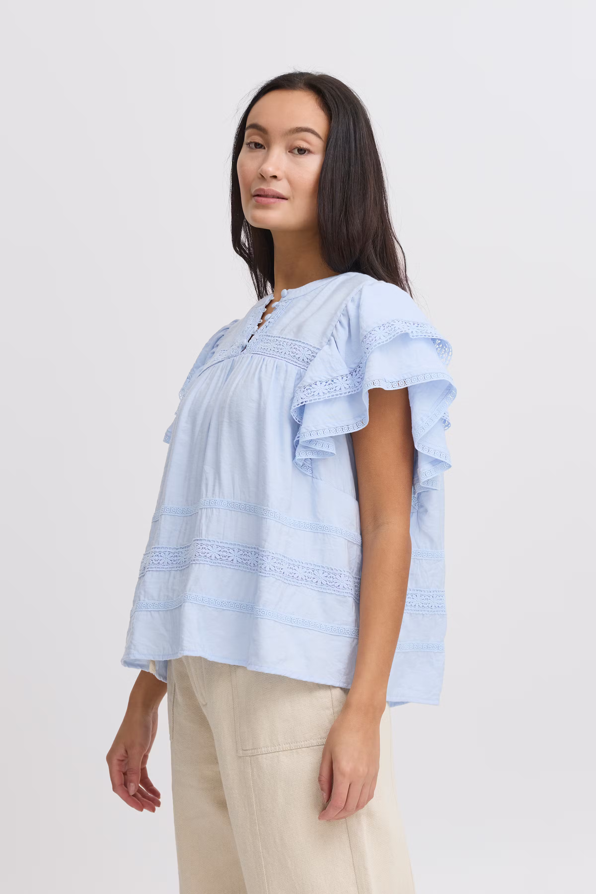 IRDEMI Kortärmad blus LOOKBOOK FRONT 20122628-144110