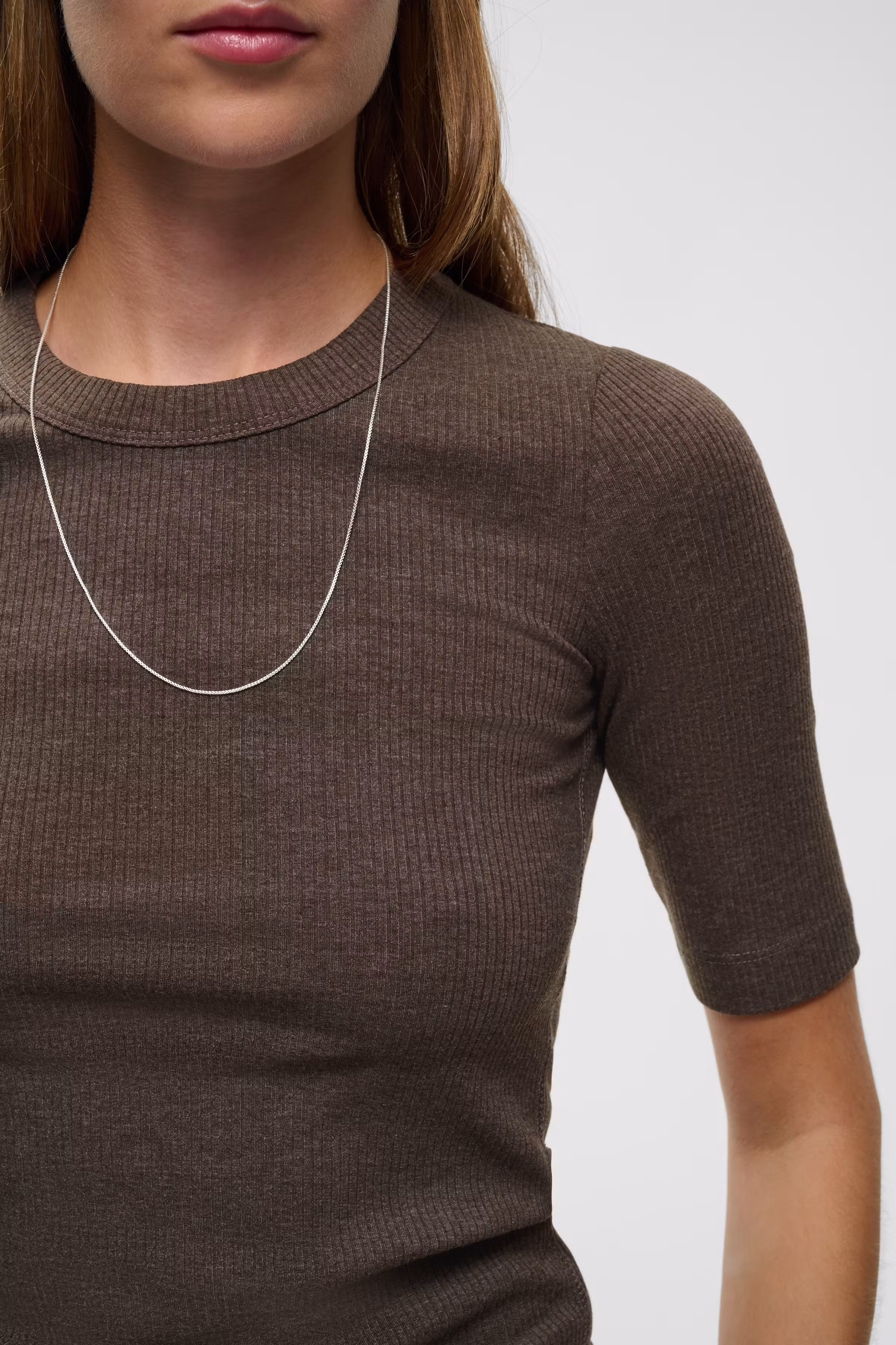 DagnaIW Melange T-shirt LOOKBOOK DETAIL 30106864-1911091