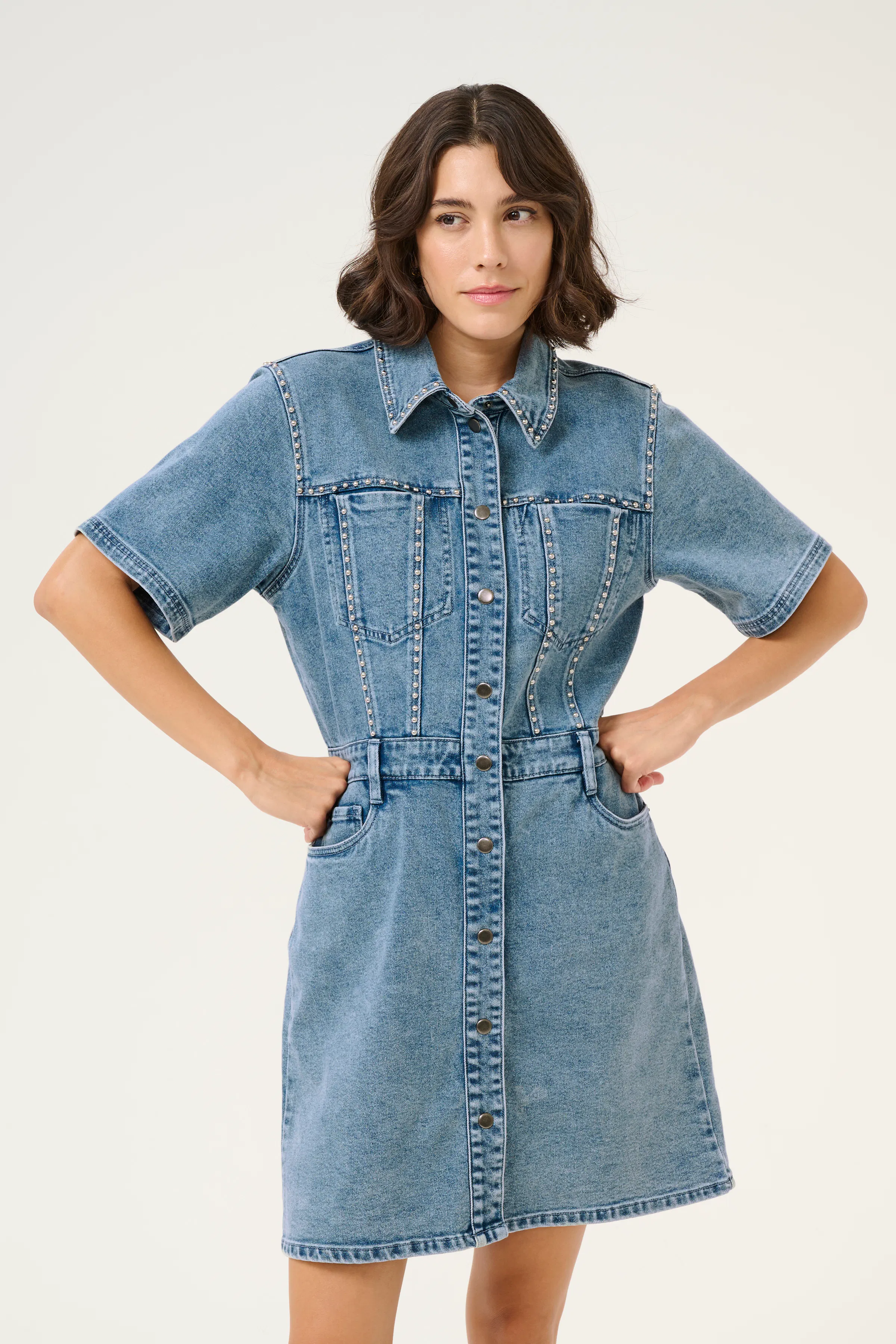 KAdoriana Denimkjole LOOKBOOK FRONT 10509578-107702