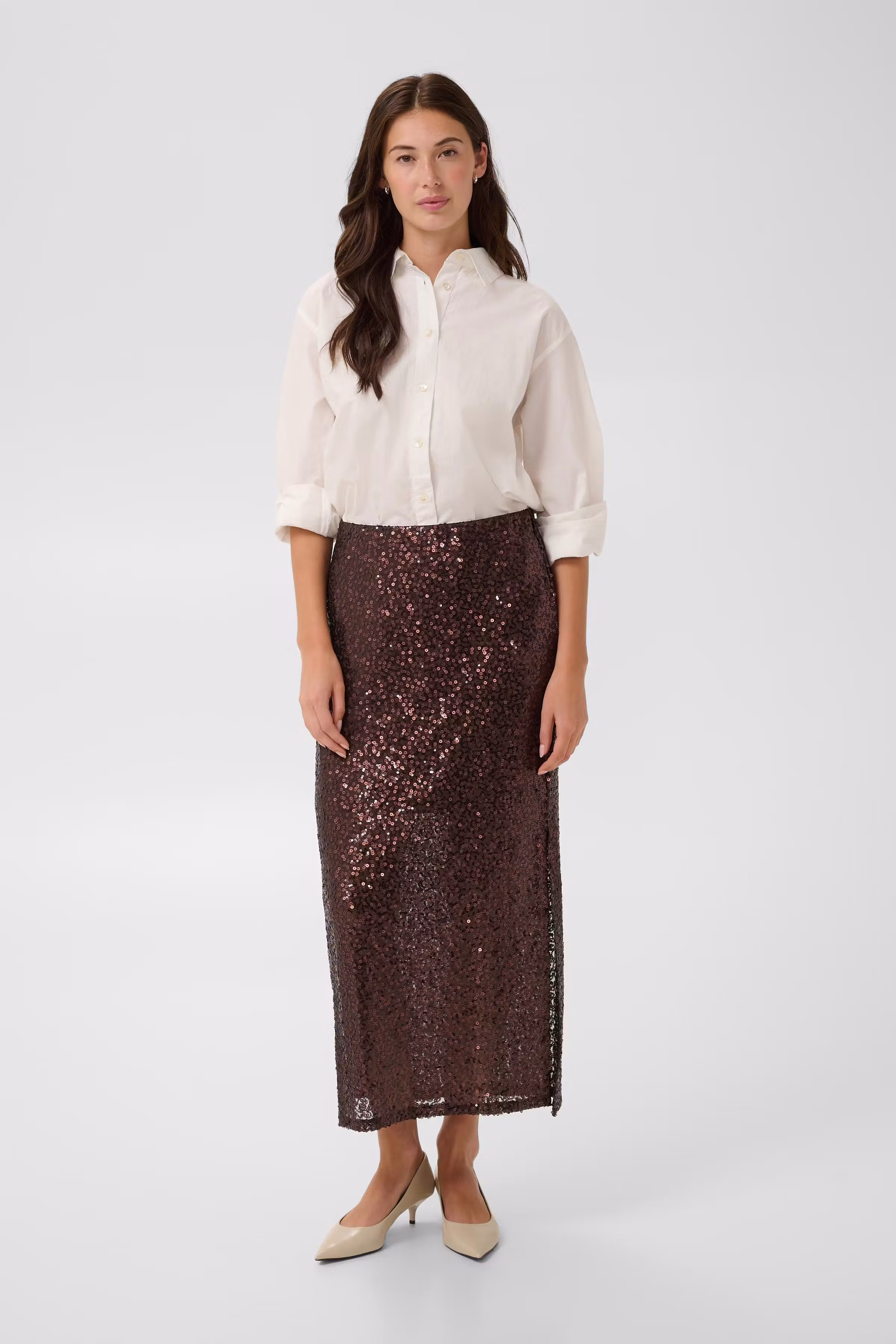 CUNYNNA Sequin skirt
 LOOKBOOK FRONT 50114029-190915