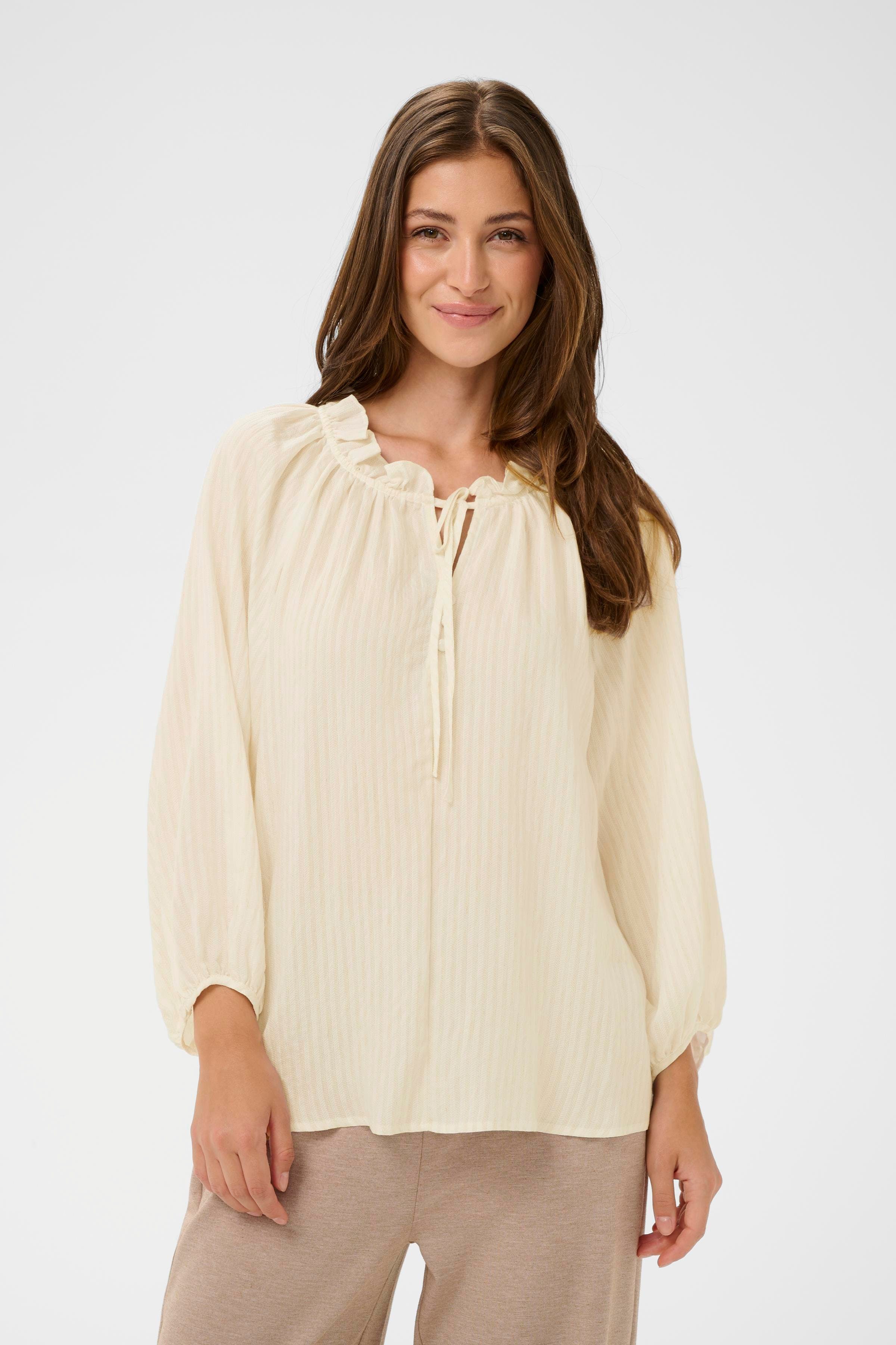 CROma Blouse in whisper white colour