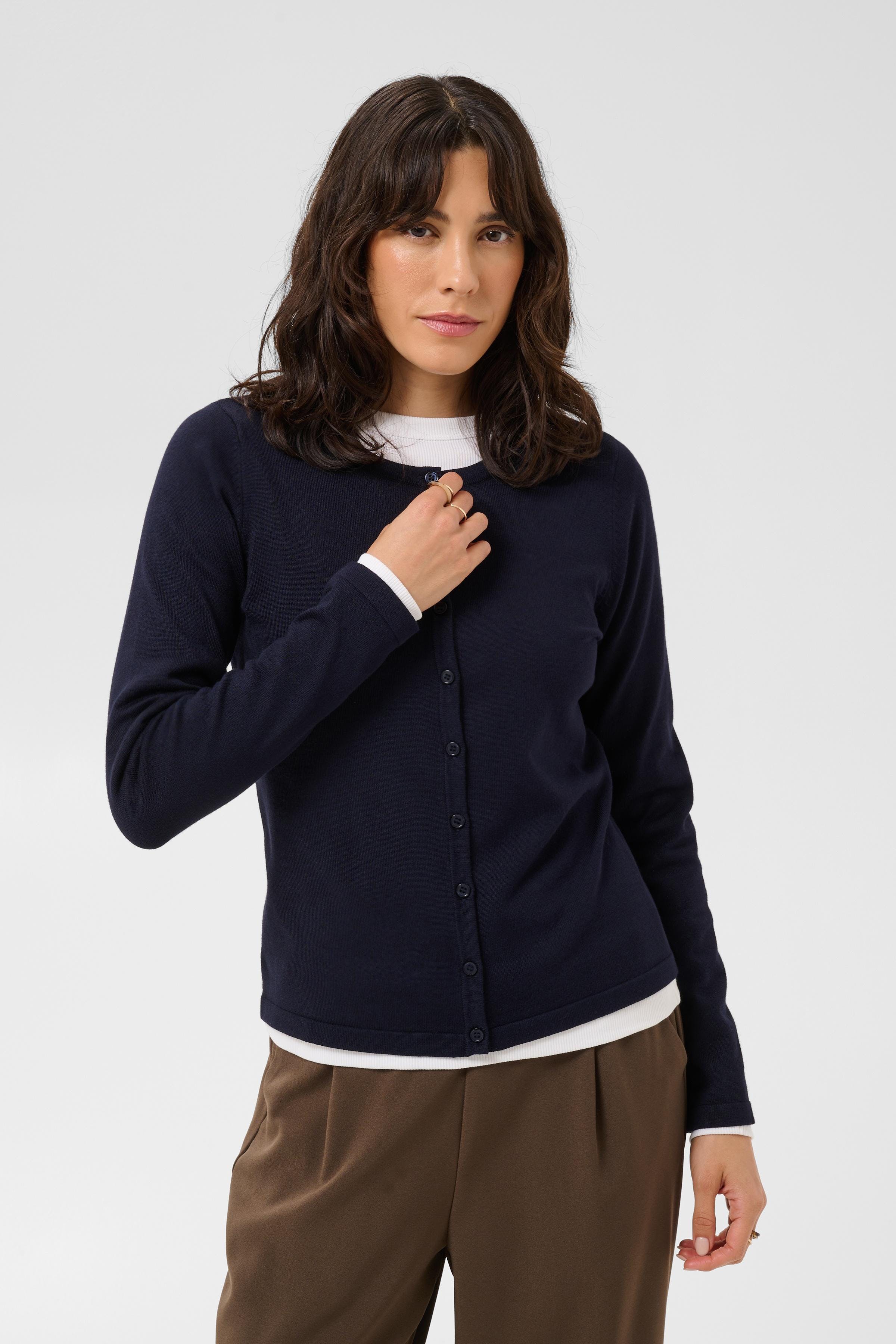 MilaSZ R-Neck Cardigan LOOKBOOK FRONT 30500005-193924