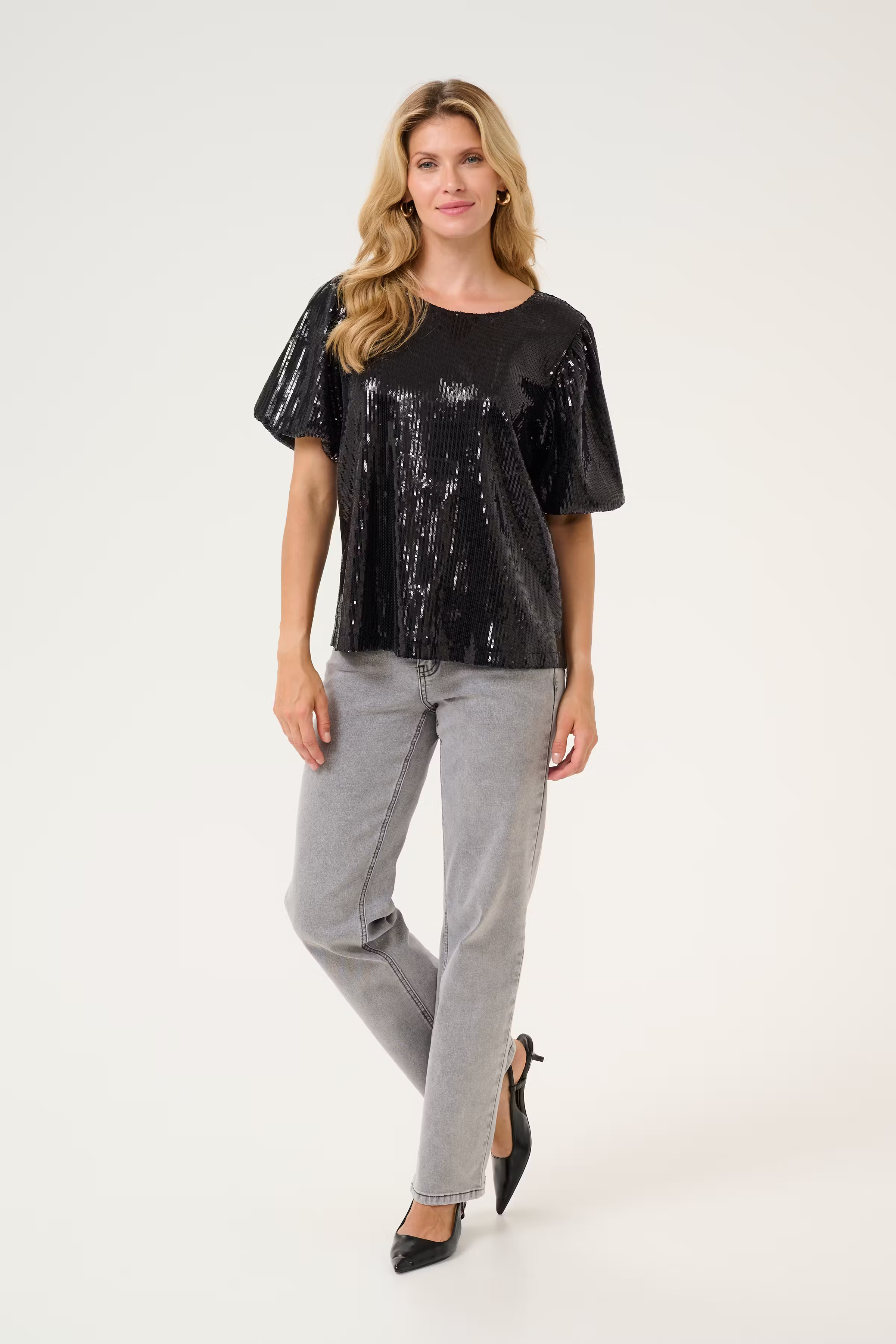 CRFesti Blouse à paillettes LOOKBOOK FRONT 10613636-100120