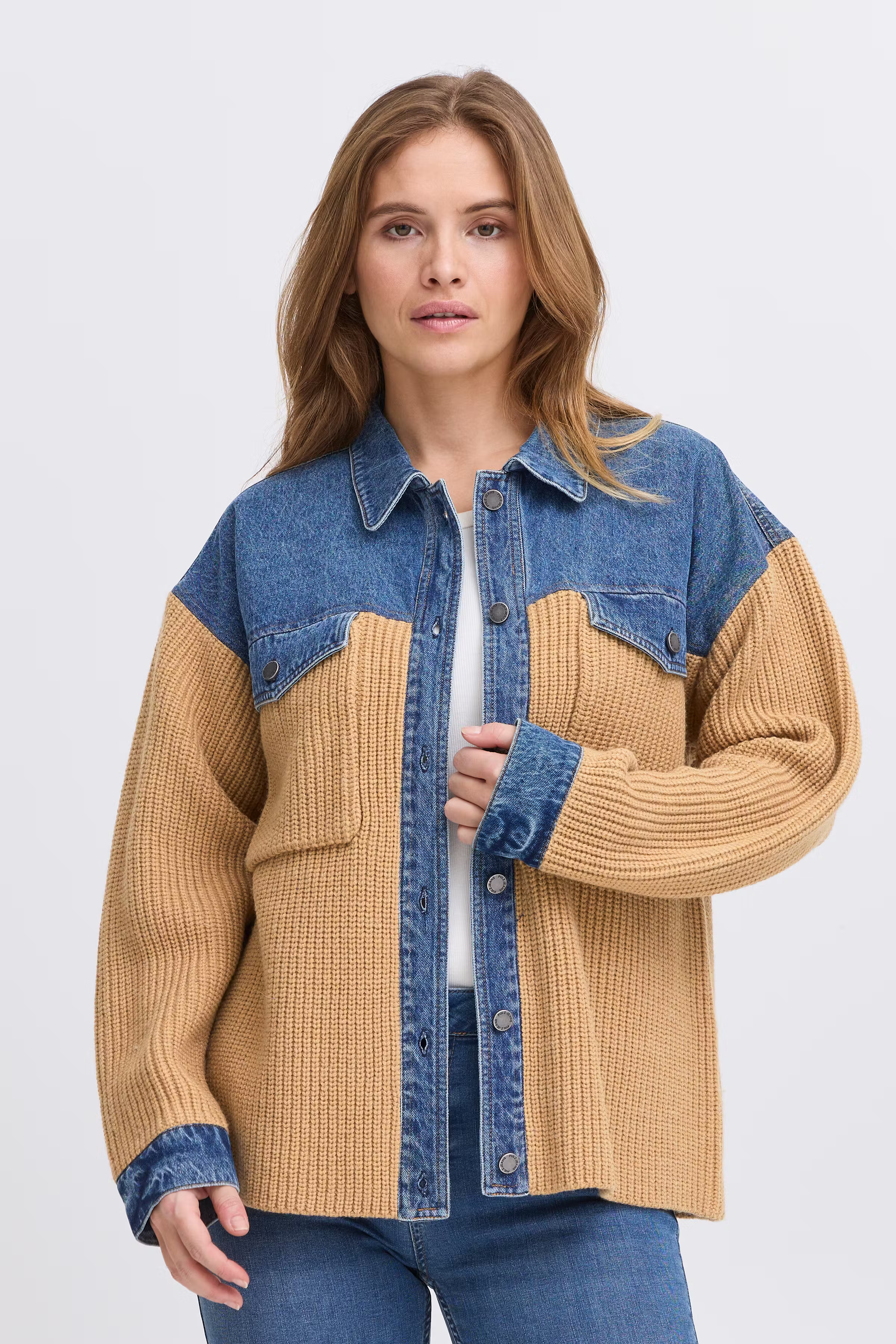 PZMARIT Strikket cardigan LOOKBOOK FRONT 50208572-200005