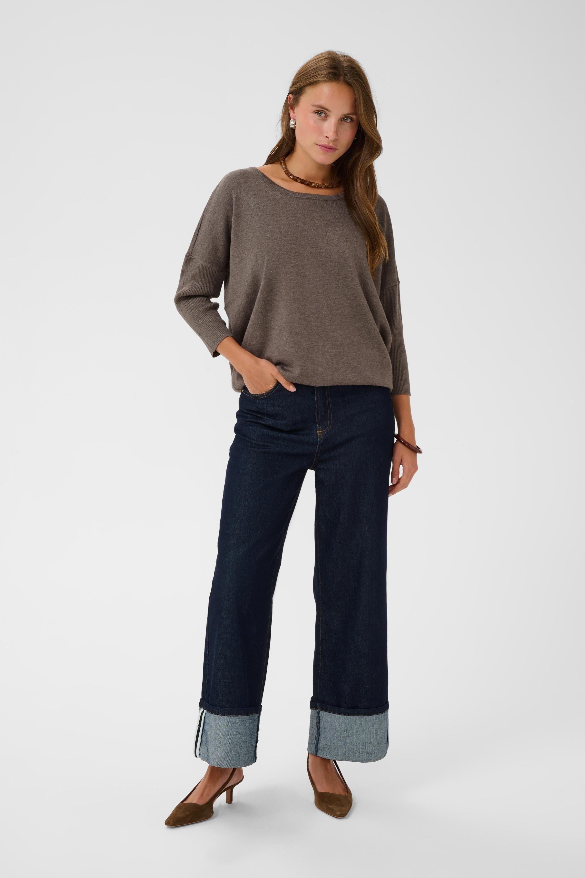 MilaSZ R-Neck Pullover LOOKBOOK FRONT 30500003-1914301