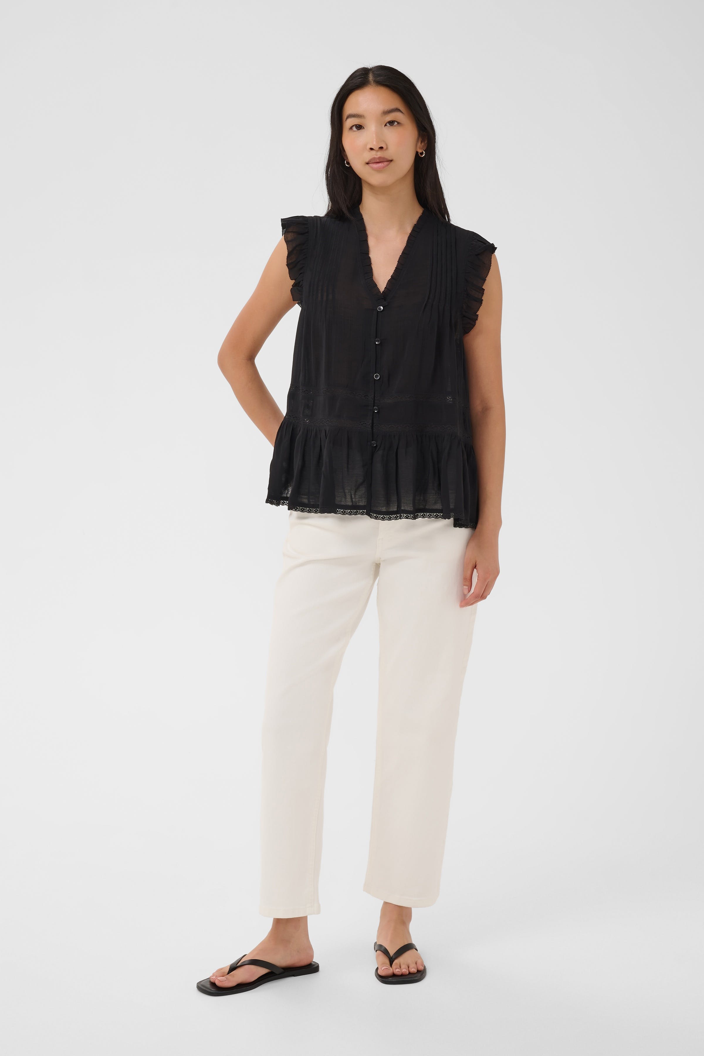 BernadetePW Bluse LOOKBOOK FRONT 30310536-194008