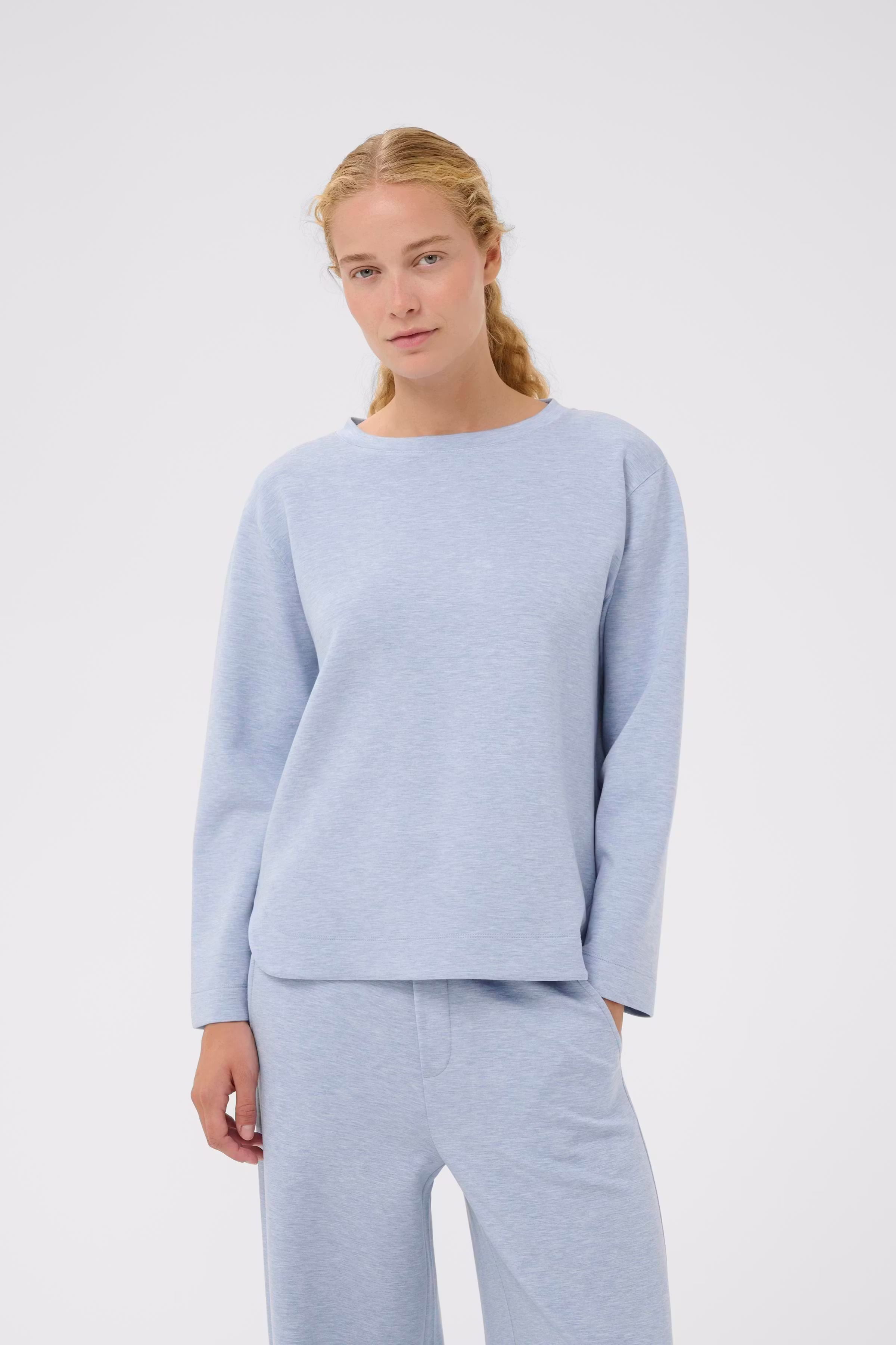 GincentIW Melange Crewneck Sweatshirt LOOKBOOK FRONT 30109922-1640221