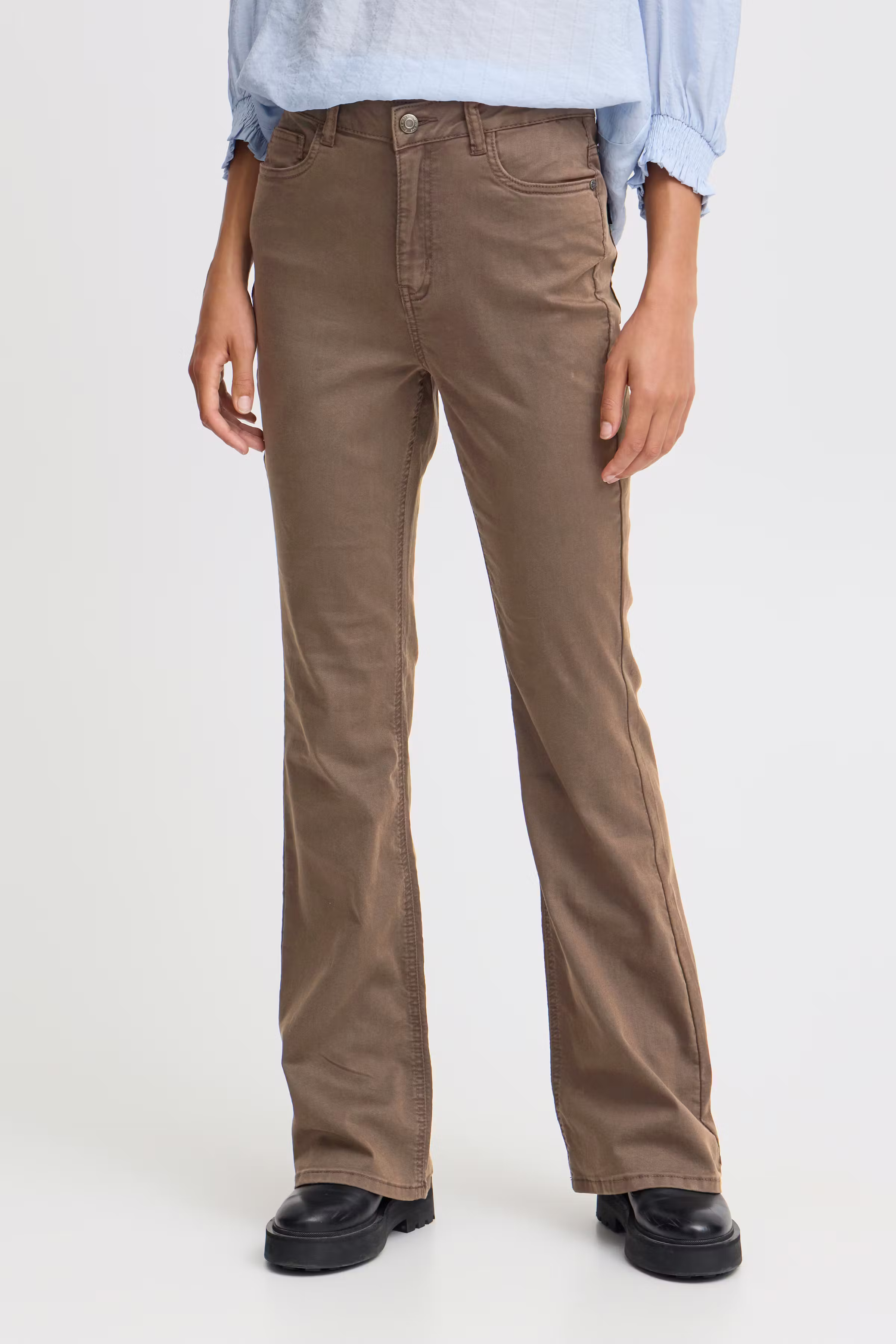 PZROSITA Bootcut Leg Trousers LOOKBOOK FRONT 50208317-190614