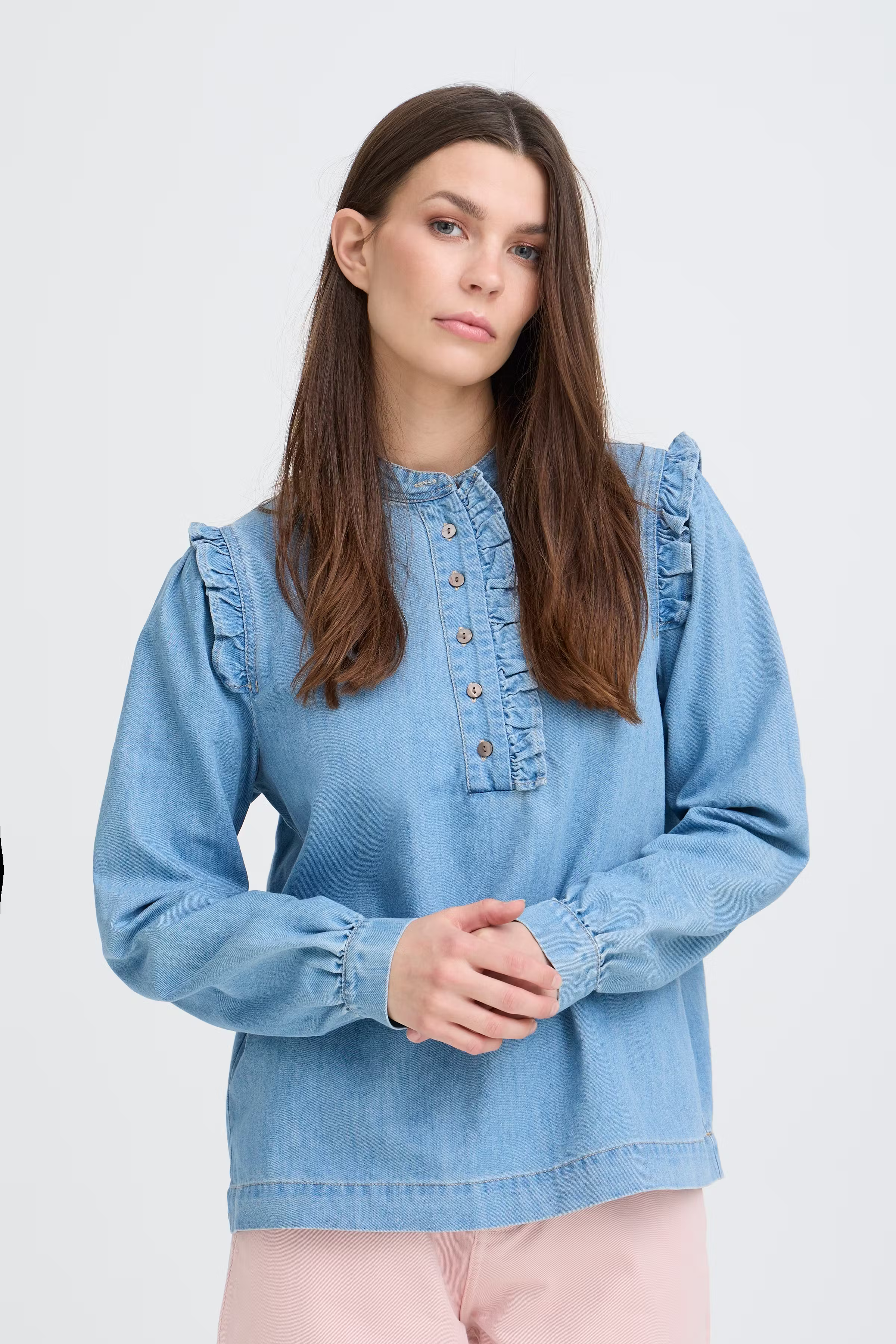 PZMALIA Skjorte LOOKBOOK FRONT 50210276-200008