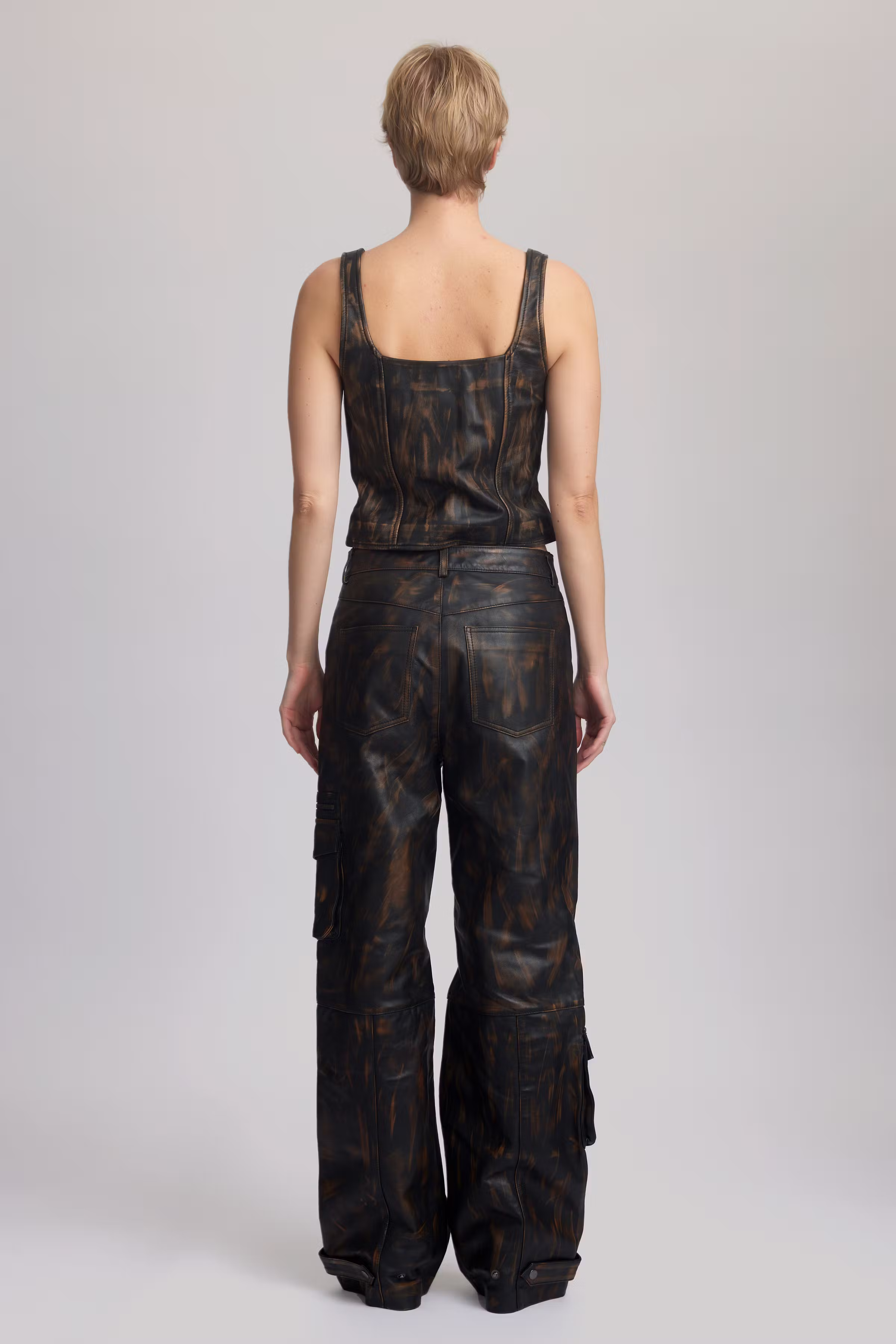 LineraGZ Leren top LOOKBOOK BACK 10909487-106574