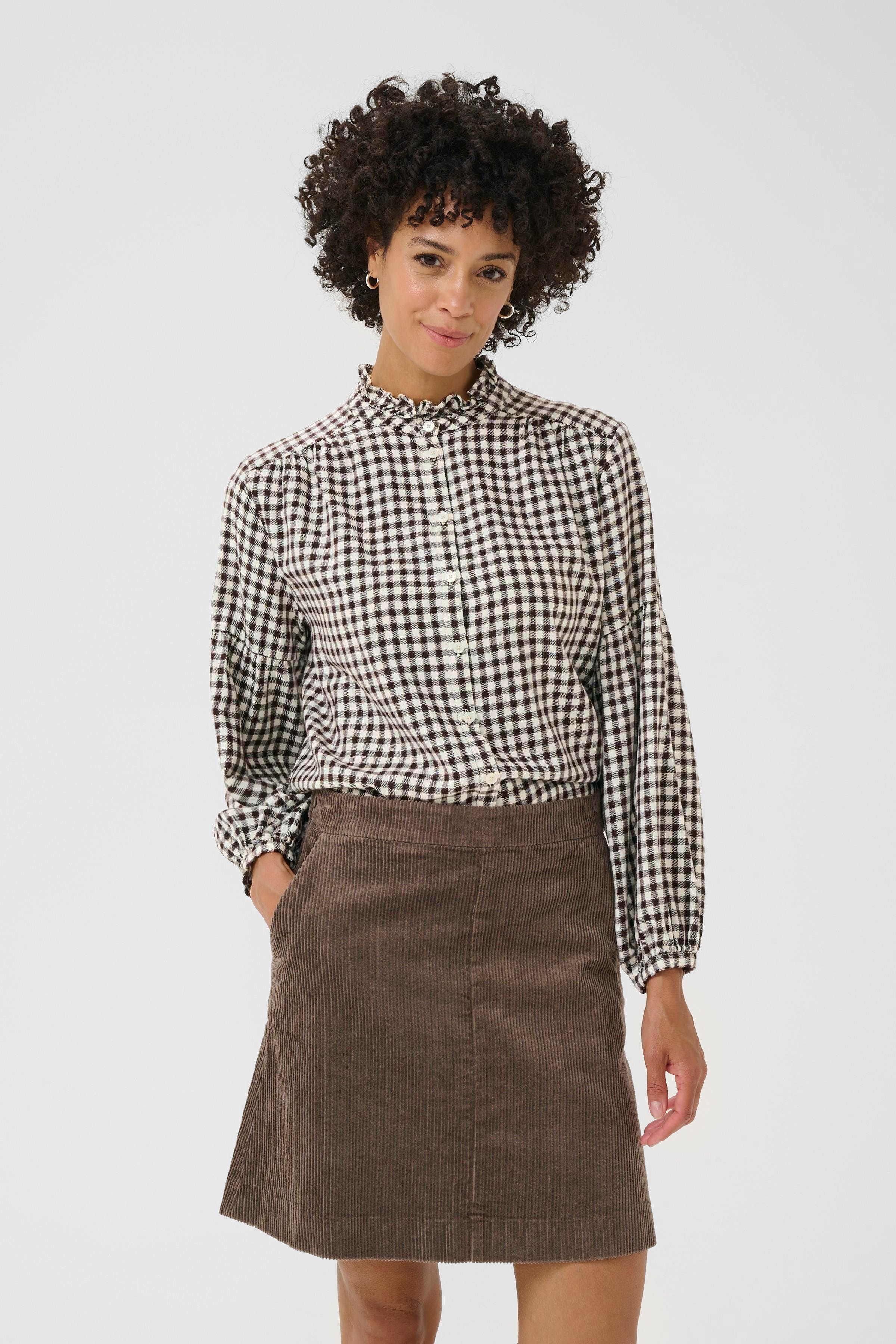 SamillaPW Skjorta LOOKBOOK FRONT 30310087-304279