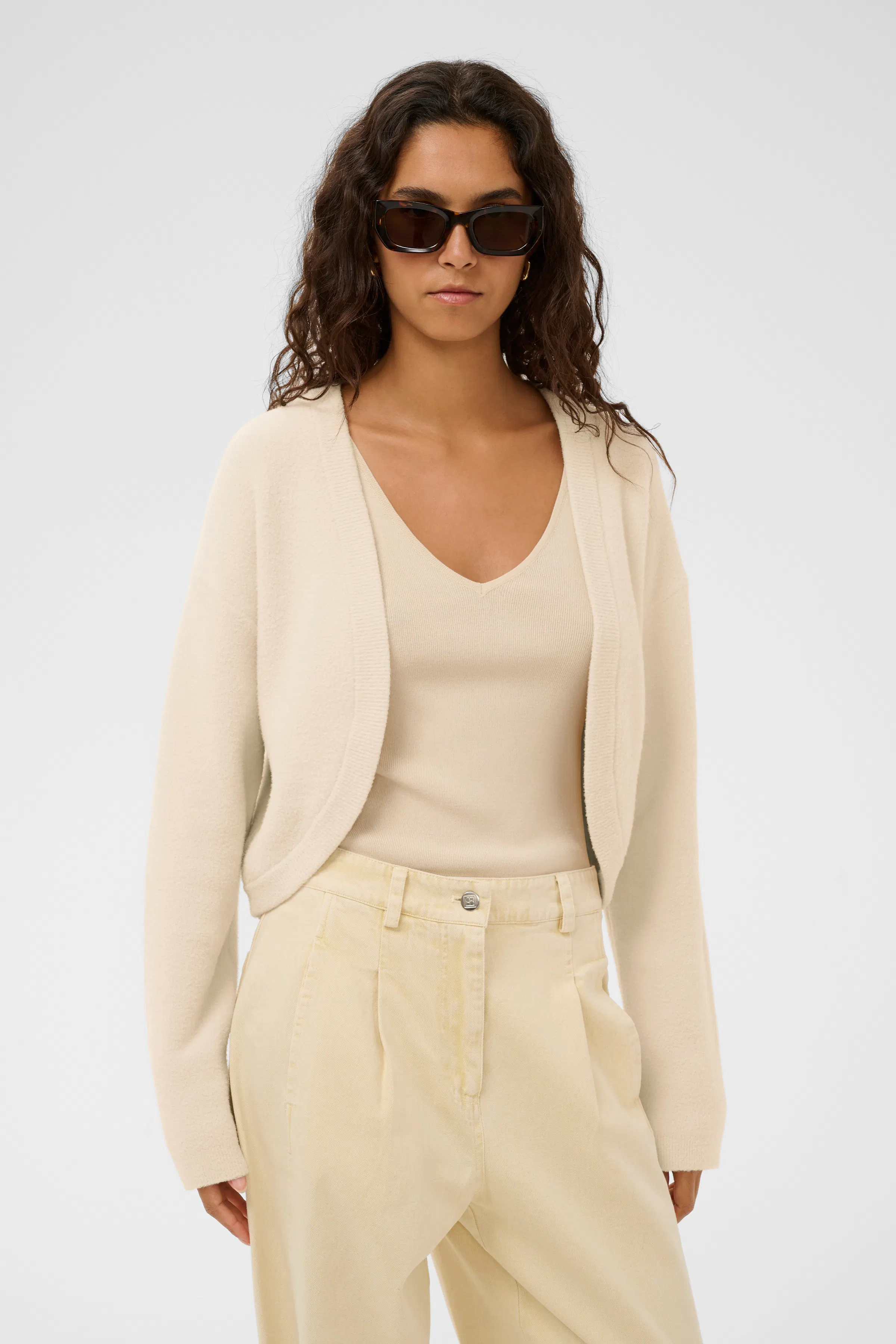 SLVenola Cardigan in salsa / red cotton