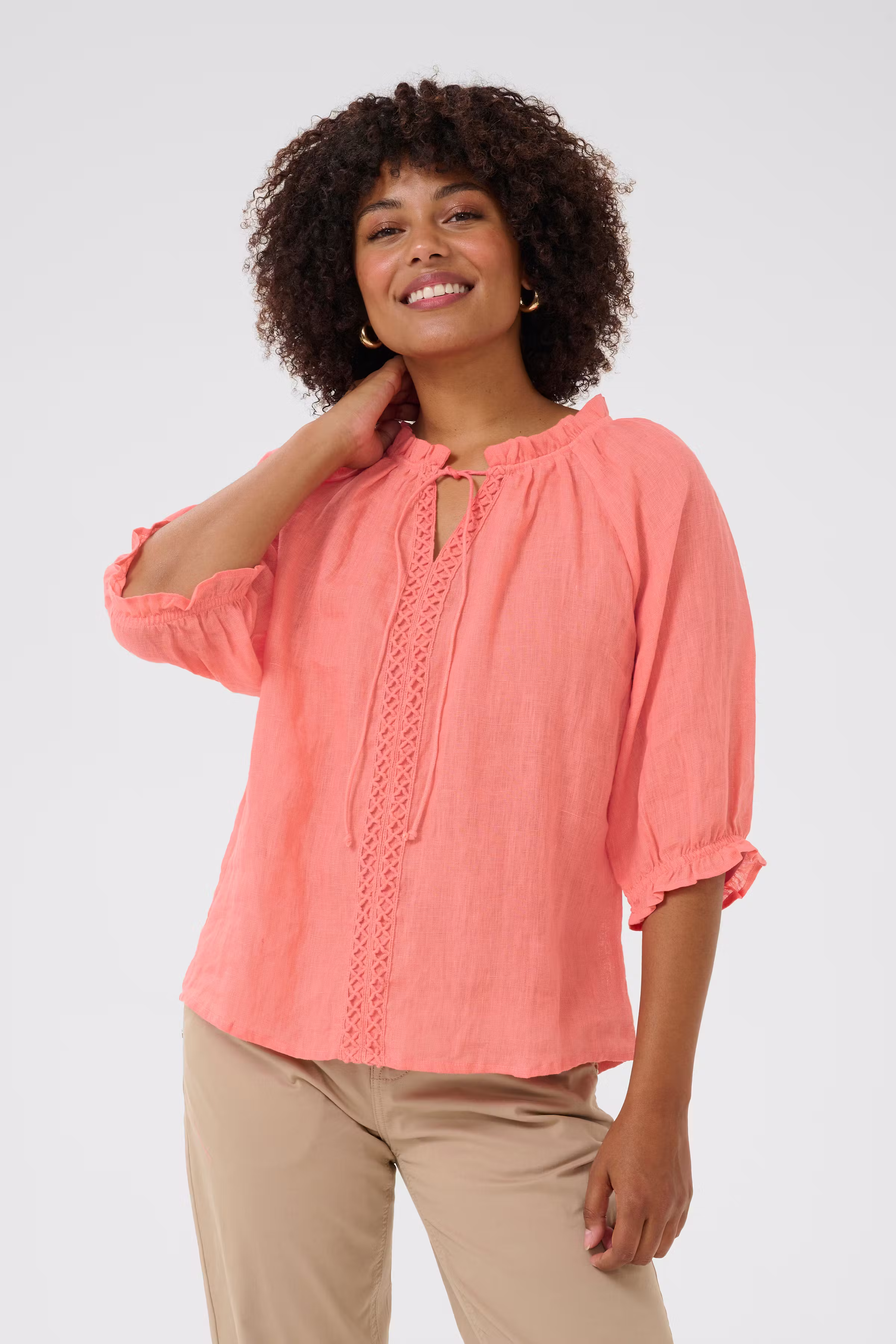 CRBellis Linen blouse LOOKBOOK FRONT 10613469-171643