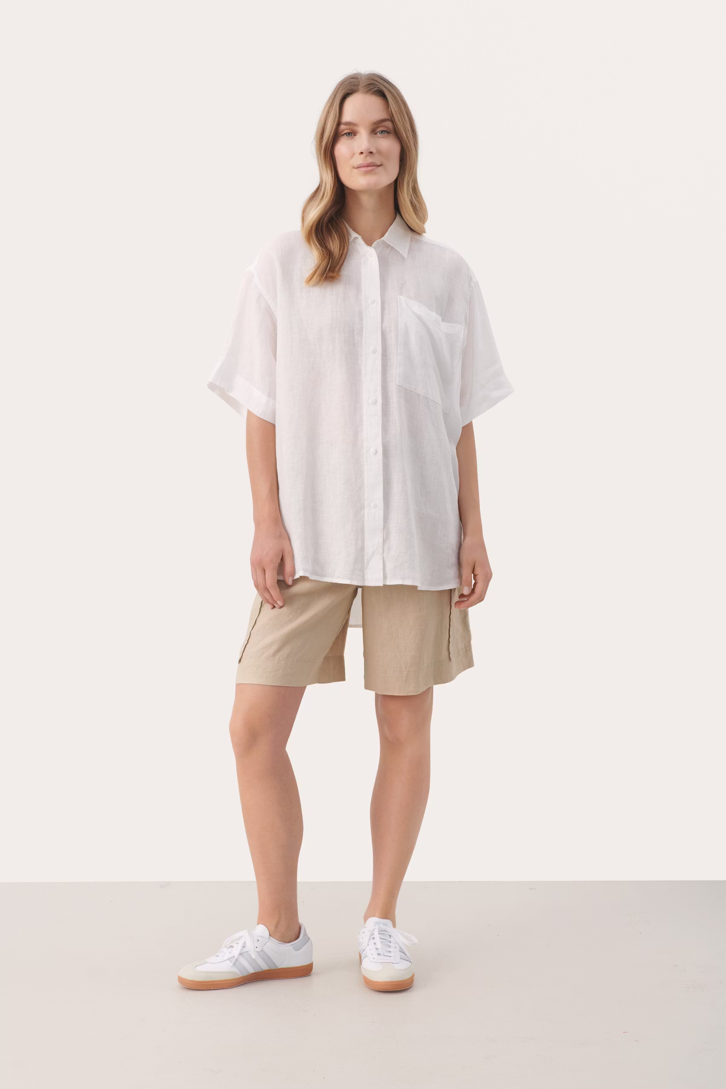 GarinePW Kortærmet hørskjorte LOOKBOOK FRONT 30308749-110601