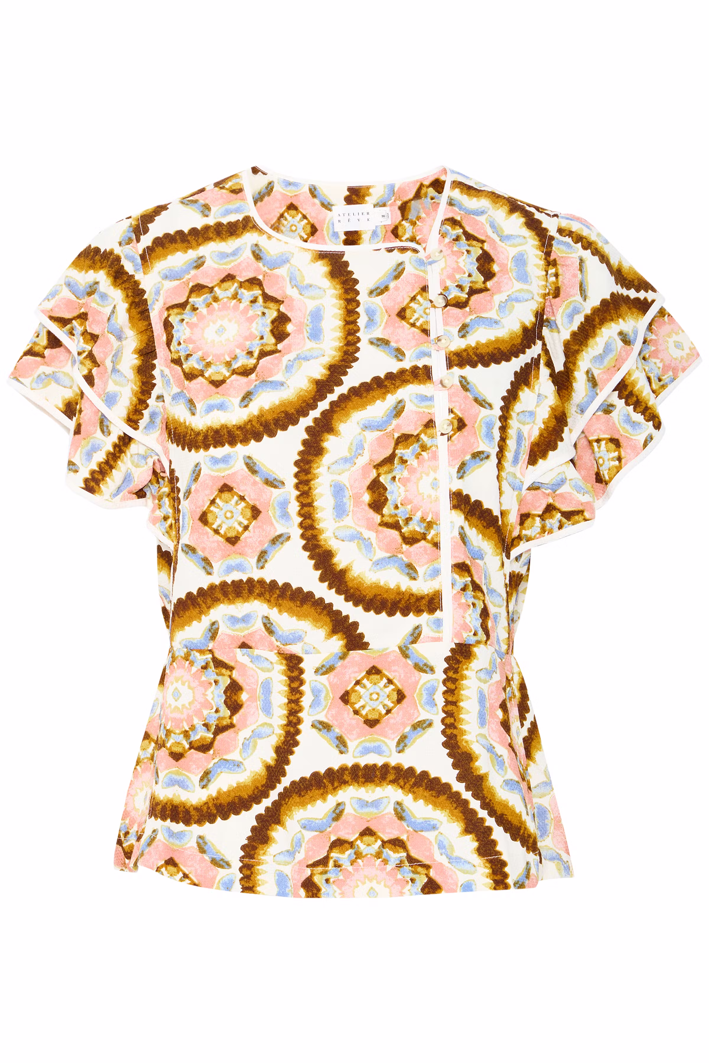 IRLILJE Blouse with short sleeve PACK FRONT 20122644-130905