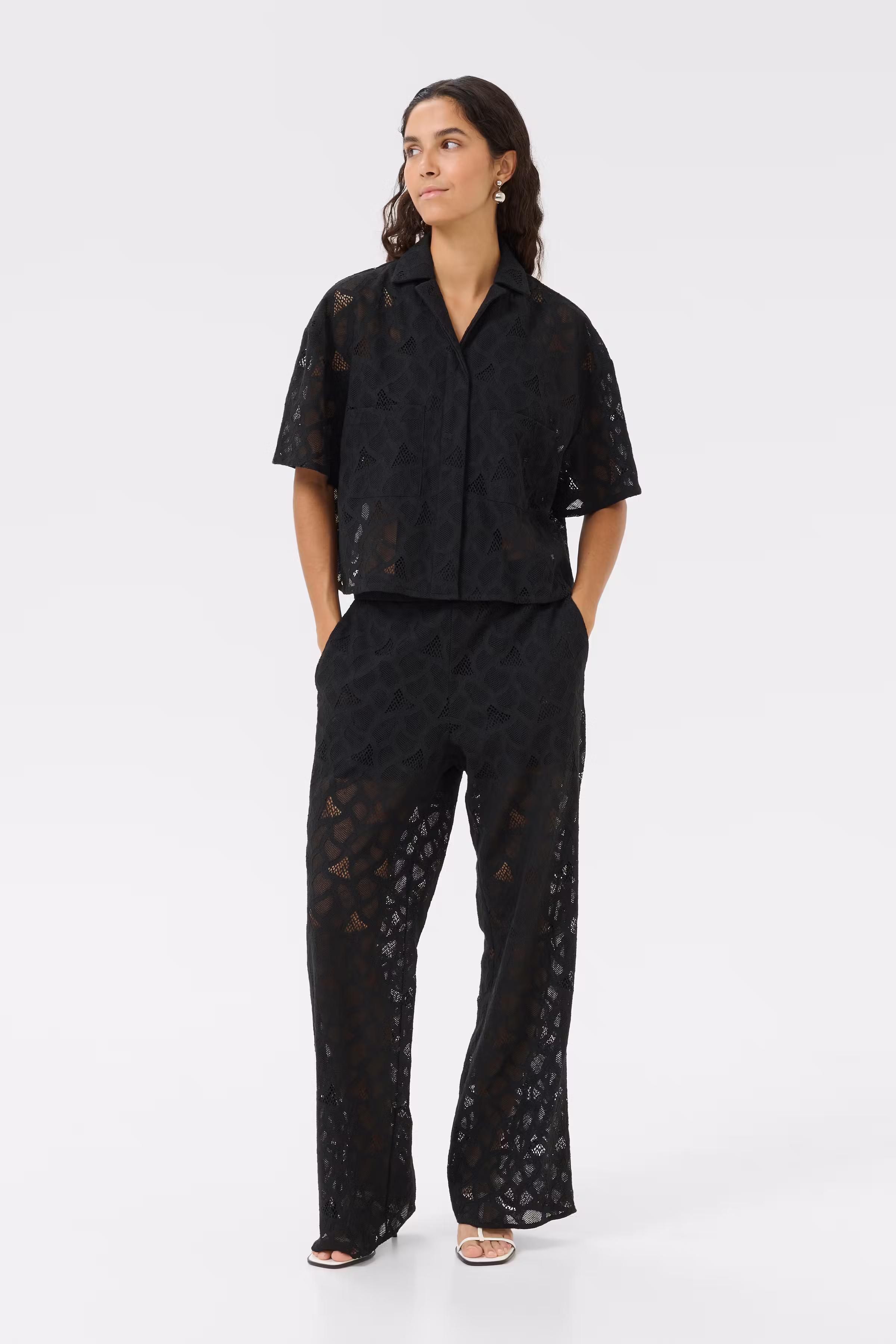 KBAudrey Blondebukser LOOKBOOK FRONT 10105548-194008