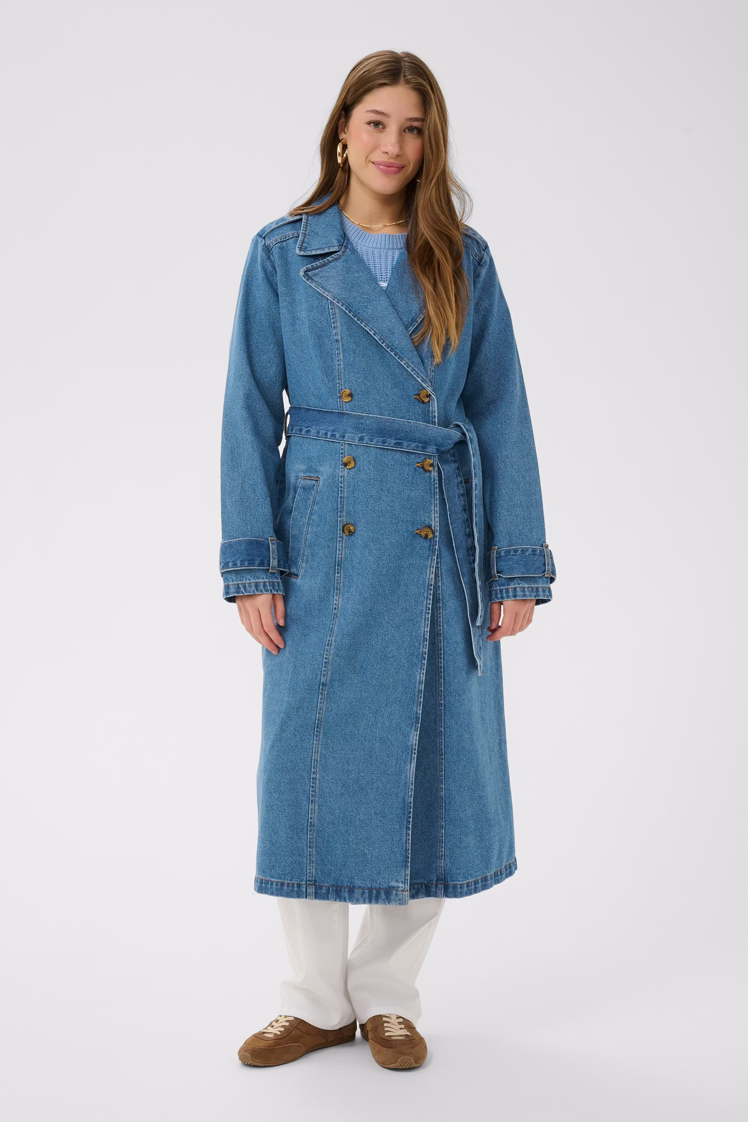 CRMika Denim Trenchcoat LOOKBOOK FRONT 10612369-104047