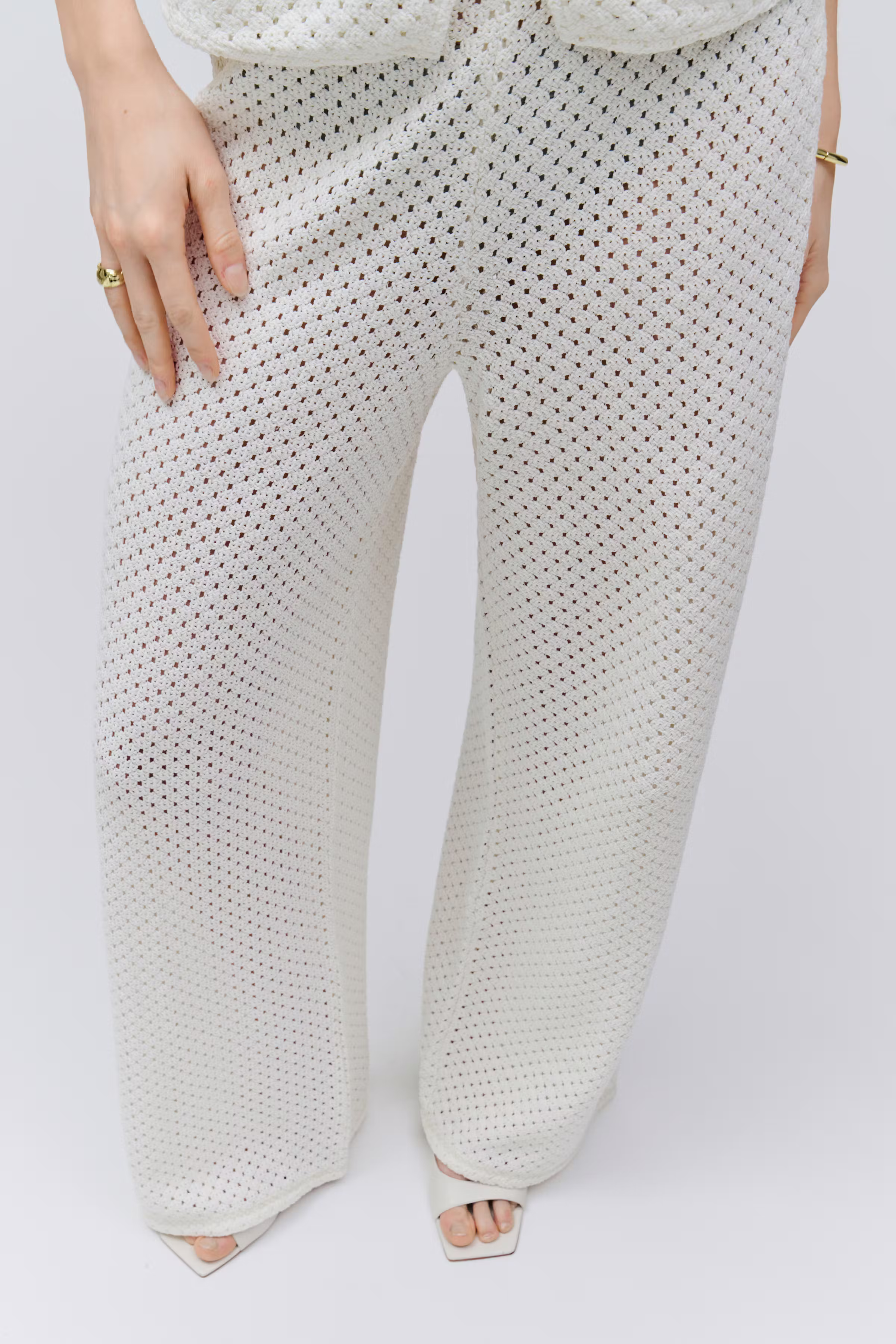 POLLIE Trousers LOOKBOOK FRONT 30600635-WH010