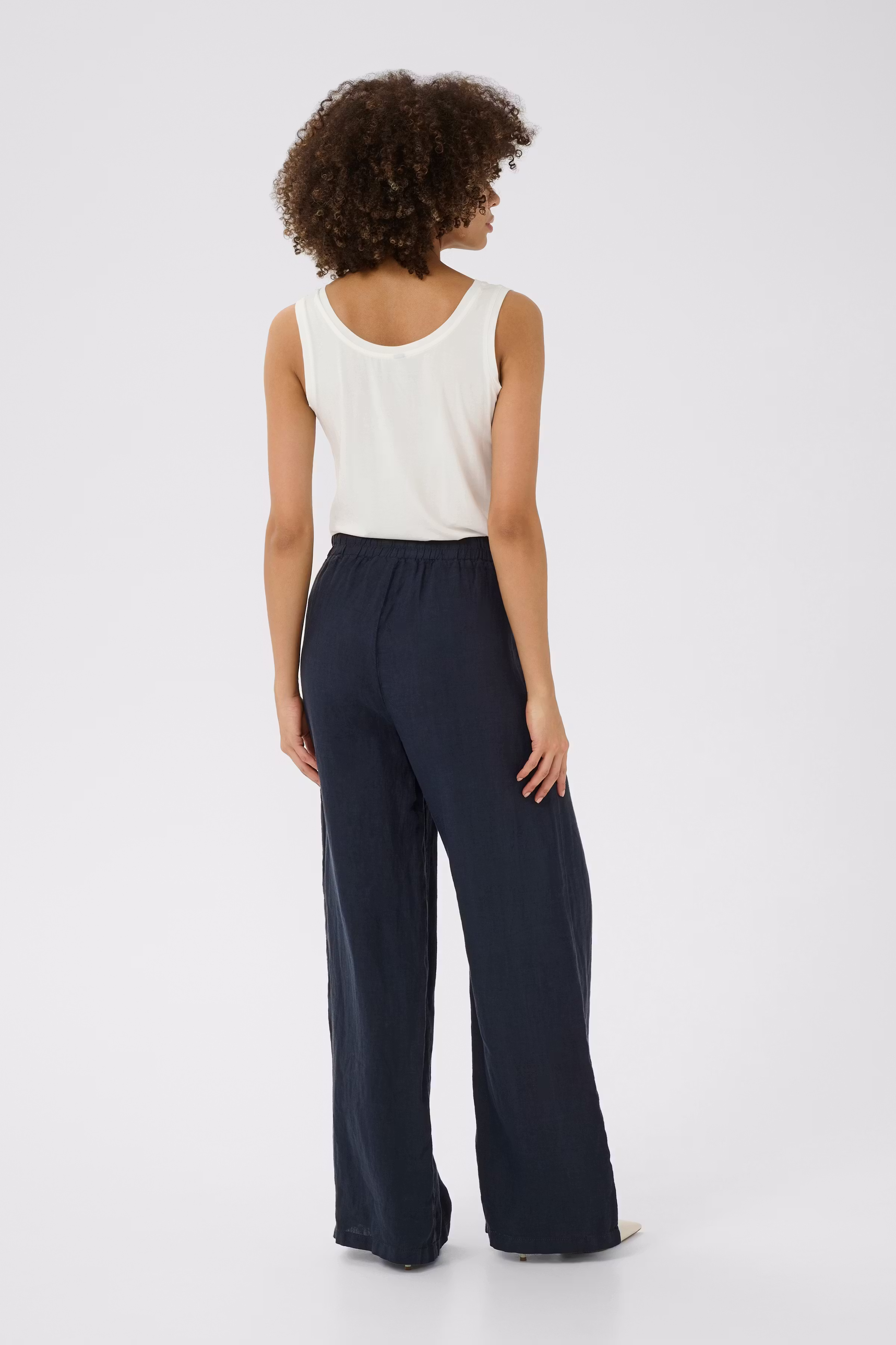 CUnyssa 100% Linen Trousers LOOKBOOK BACK 50111693-194011